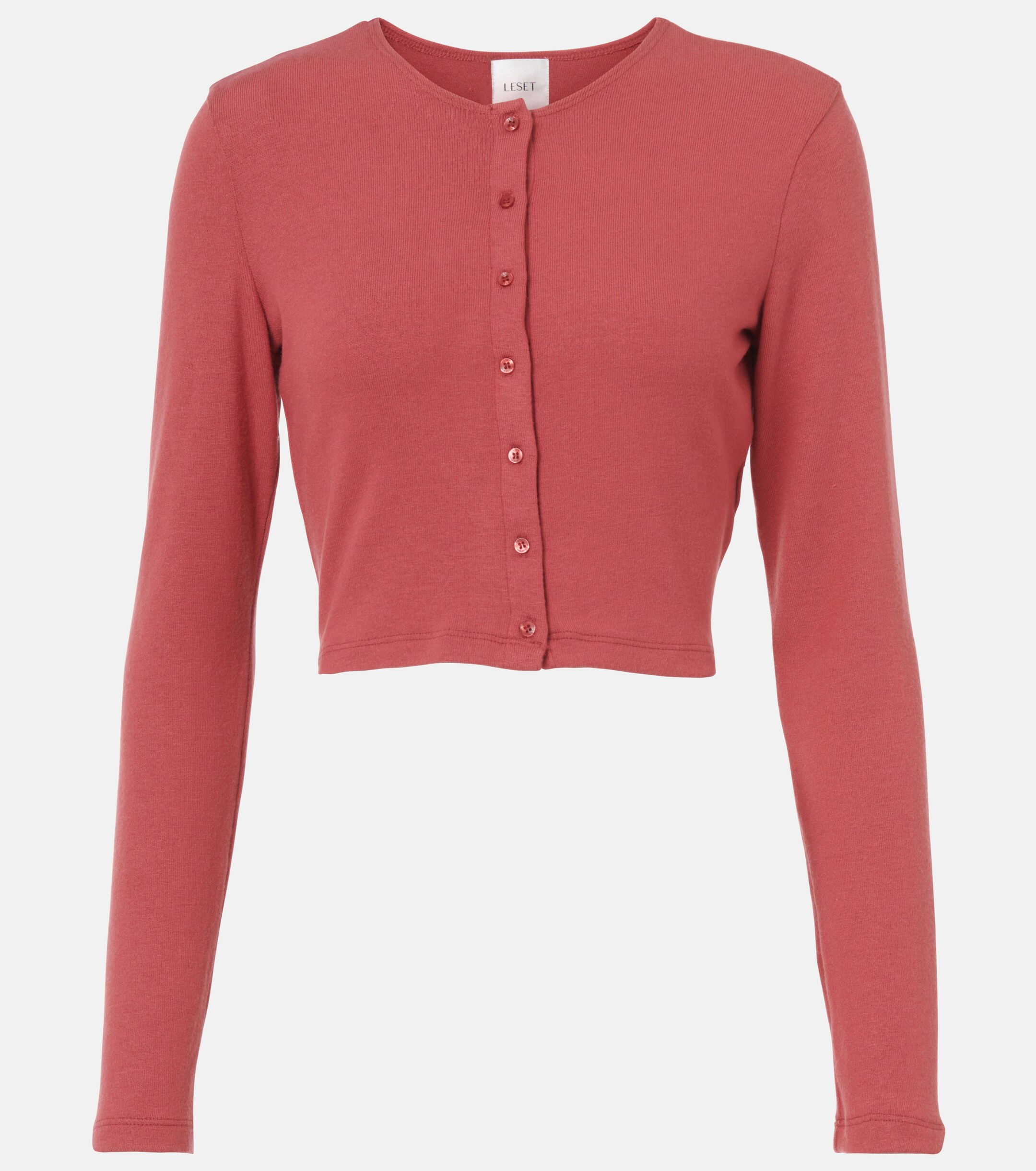 LESET Lauren cropped cardigan