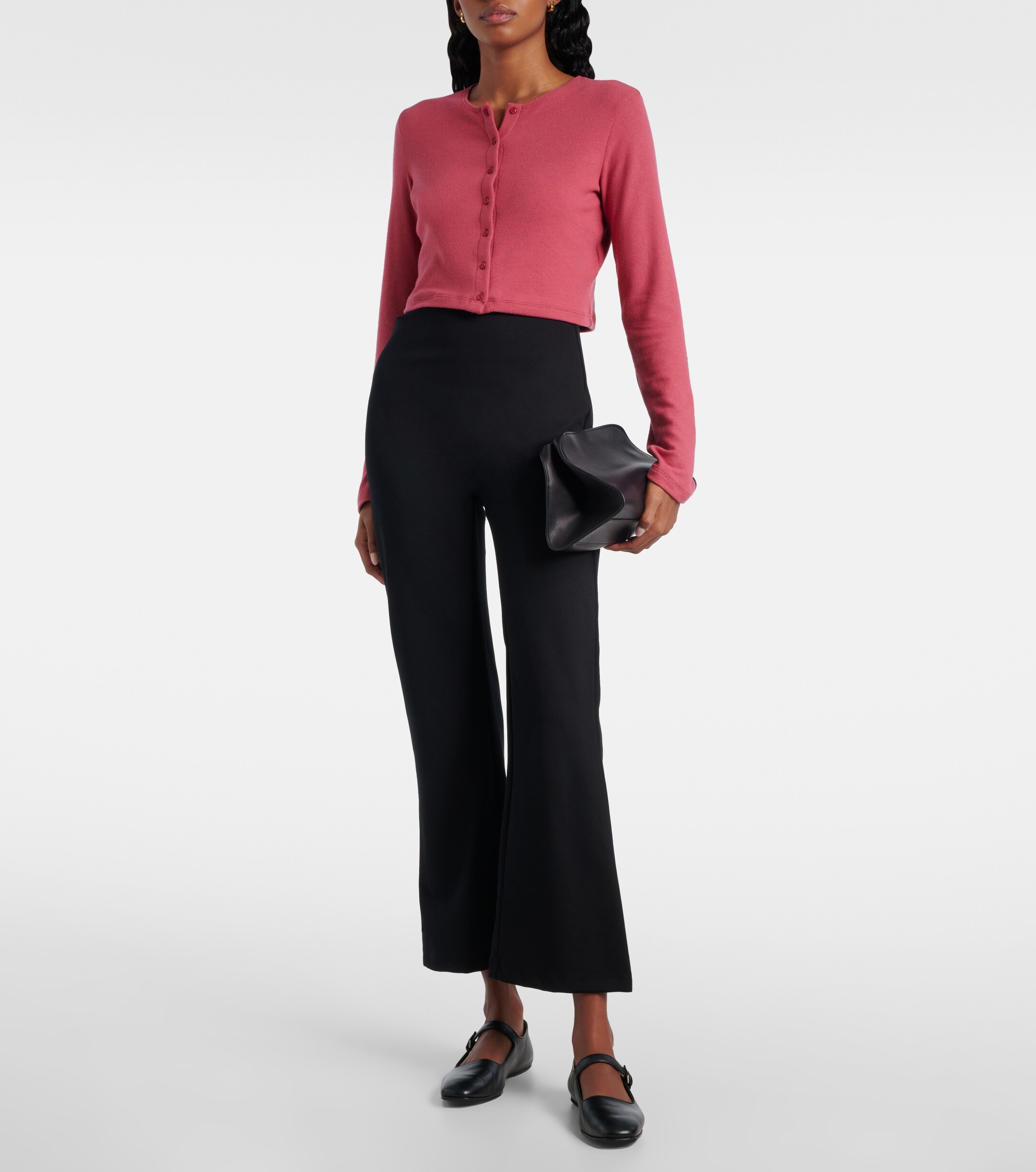 LESET Lauren cropped cardigan