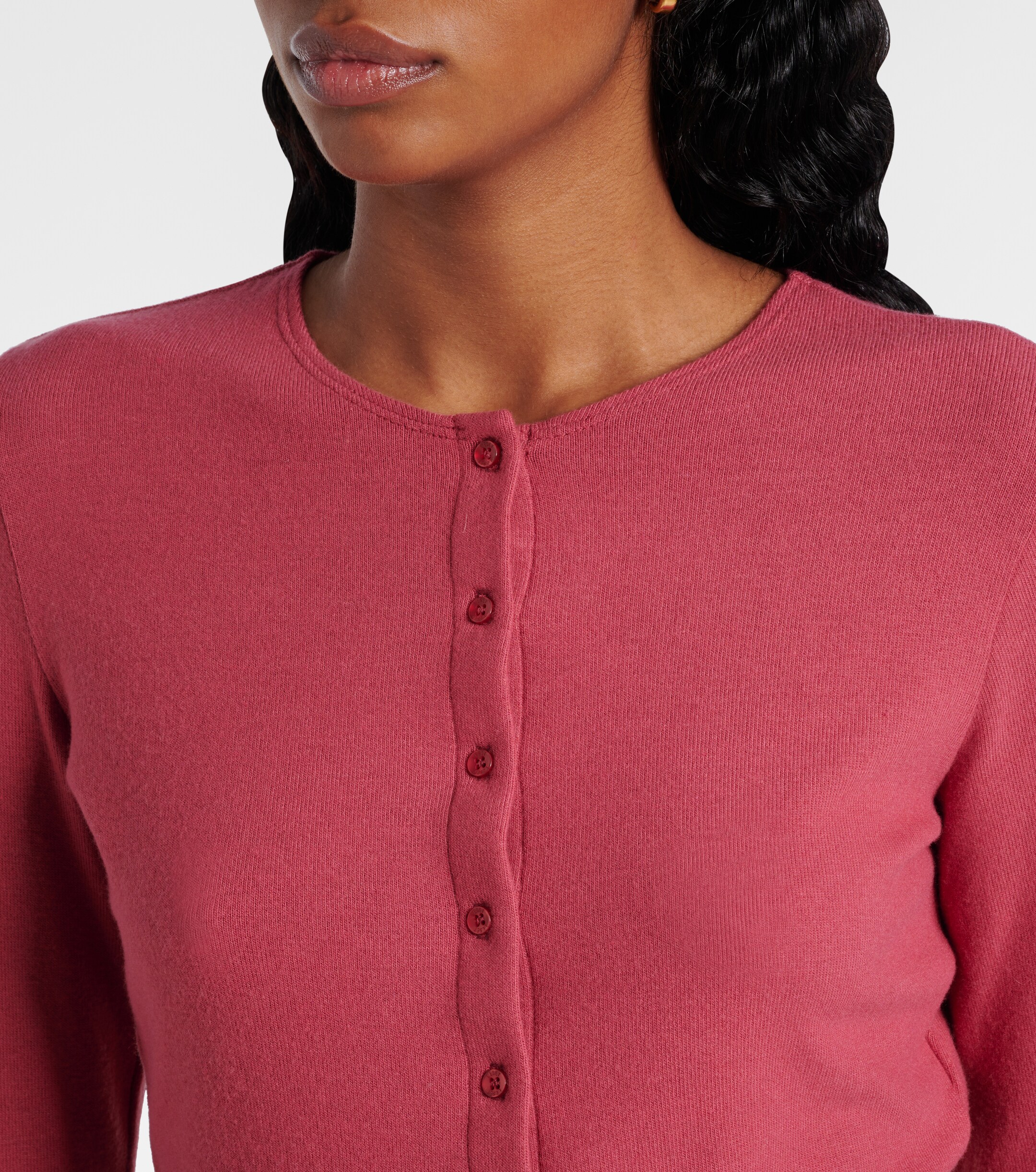 LESET Lauren cropped cardigan