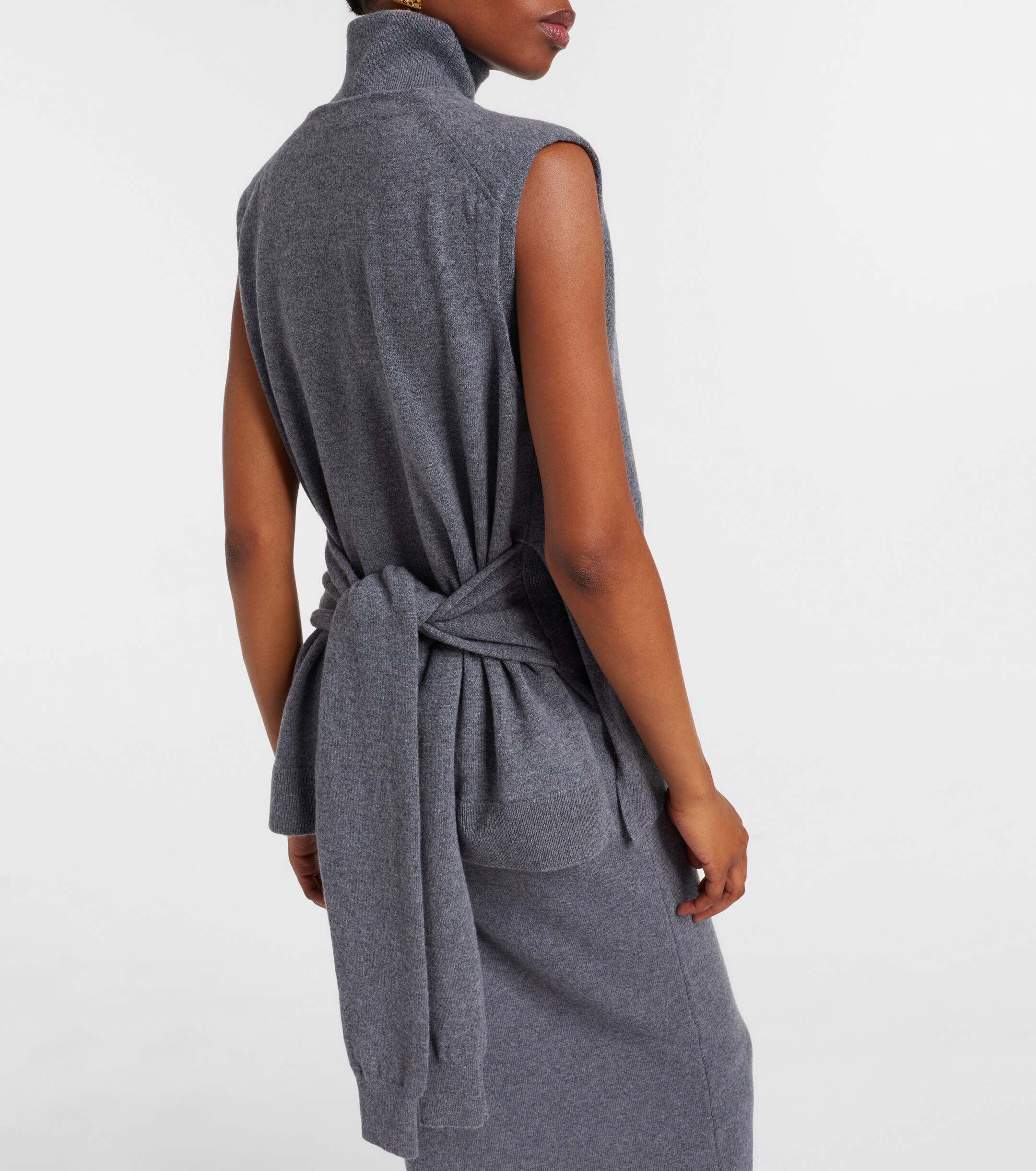 Róhe Layered wool and cashmere-blend midi dress thumbnail