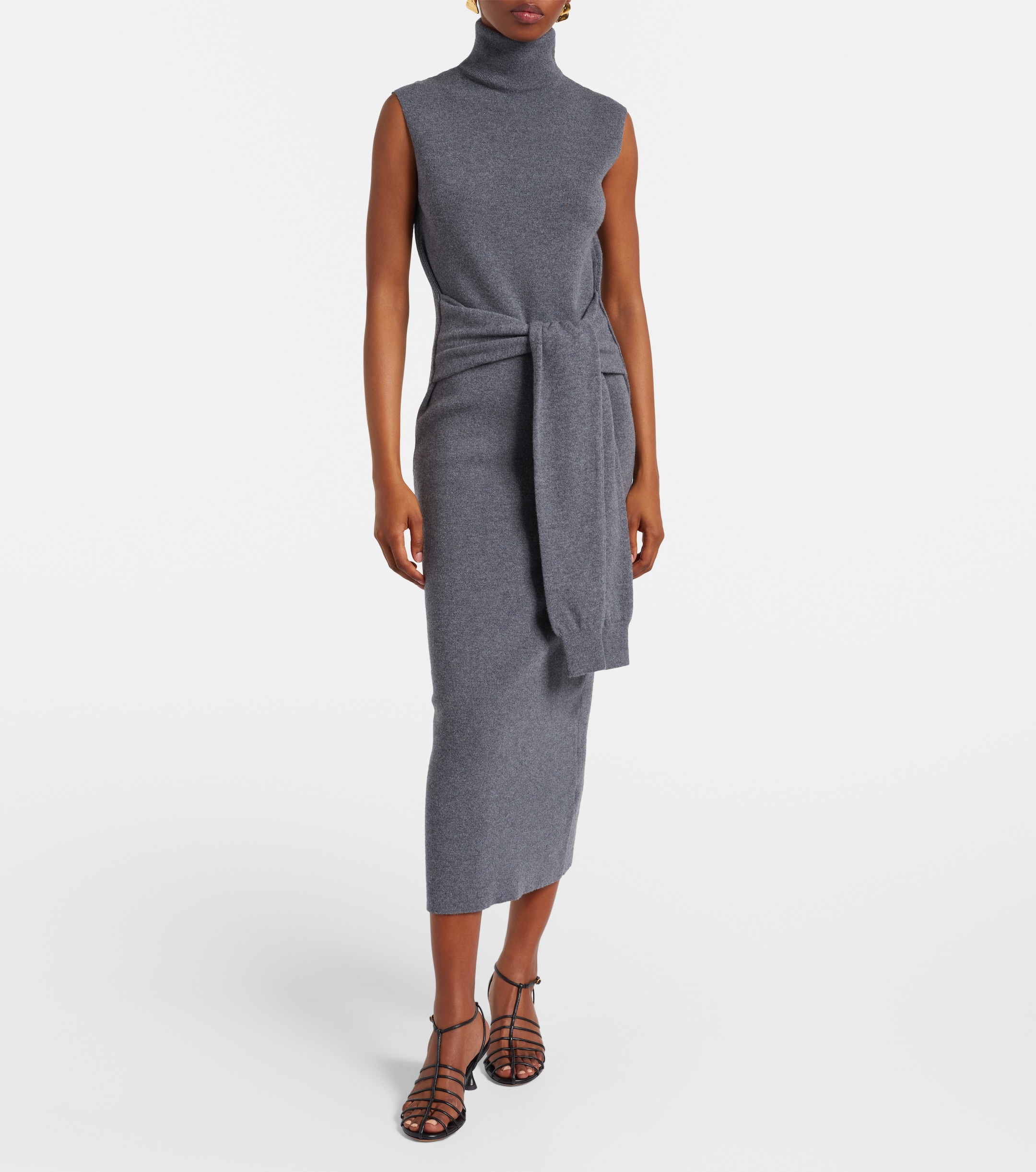 Róhe Layered wool and cashmere-blend midi dress thumbnail
