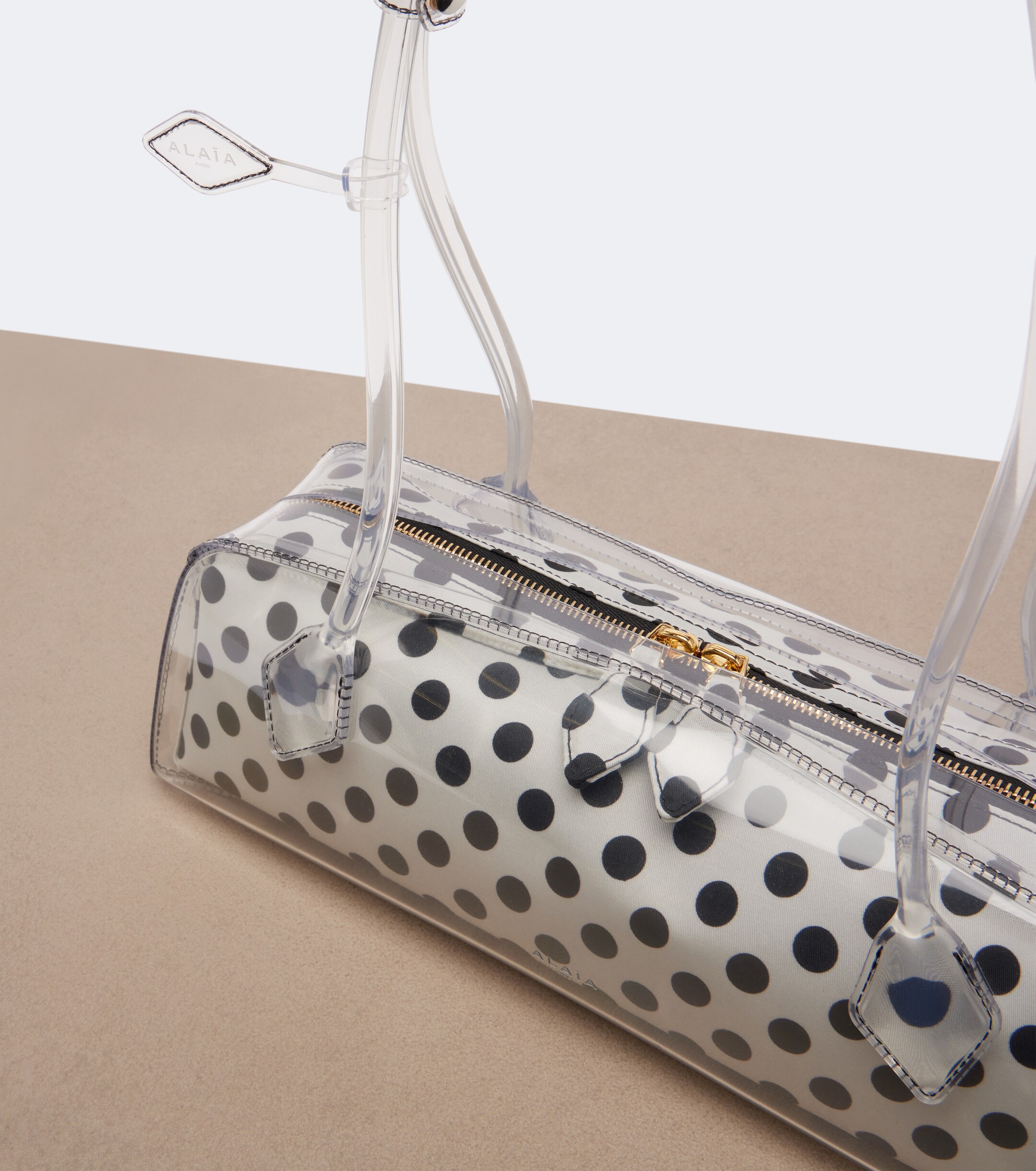 Alaïa Le Teckel Medium polka-dot shoulder bag