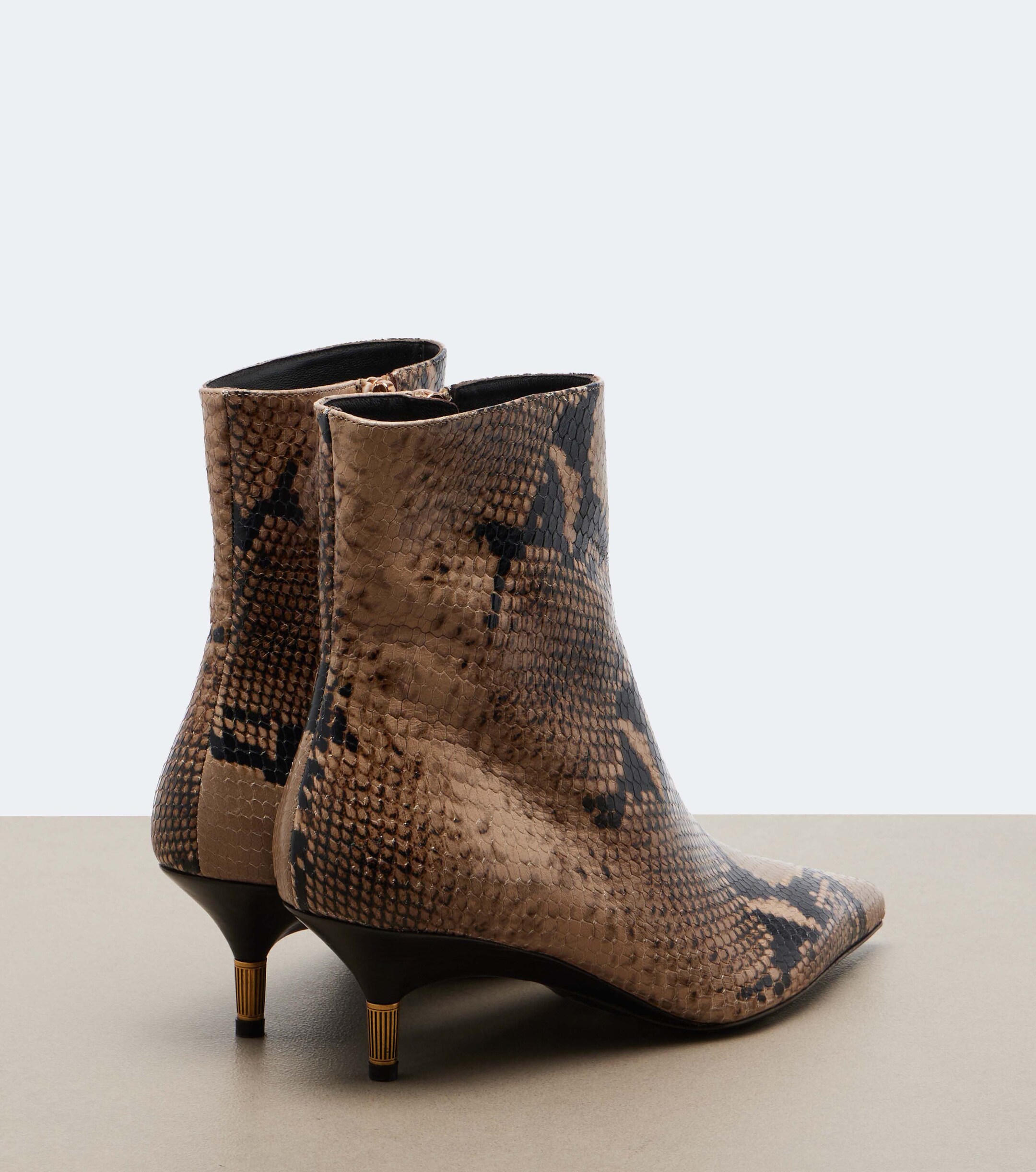 KHAITE Khaite Bella snake-effect leather ankle boots