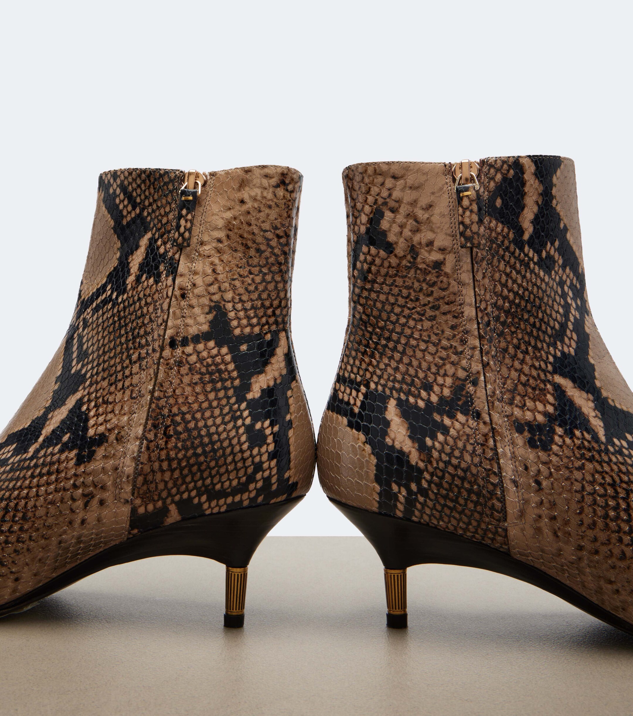KHAITE Khaite Bella snake-effect leather ankle boots