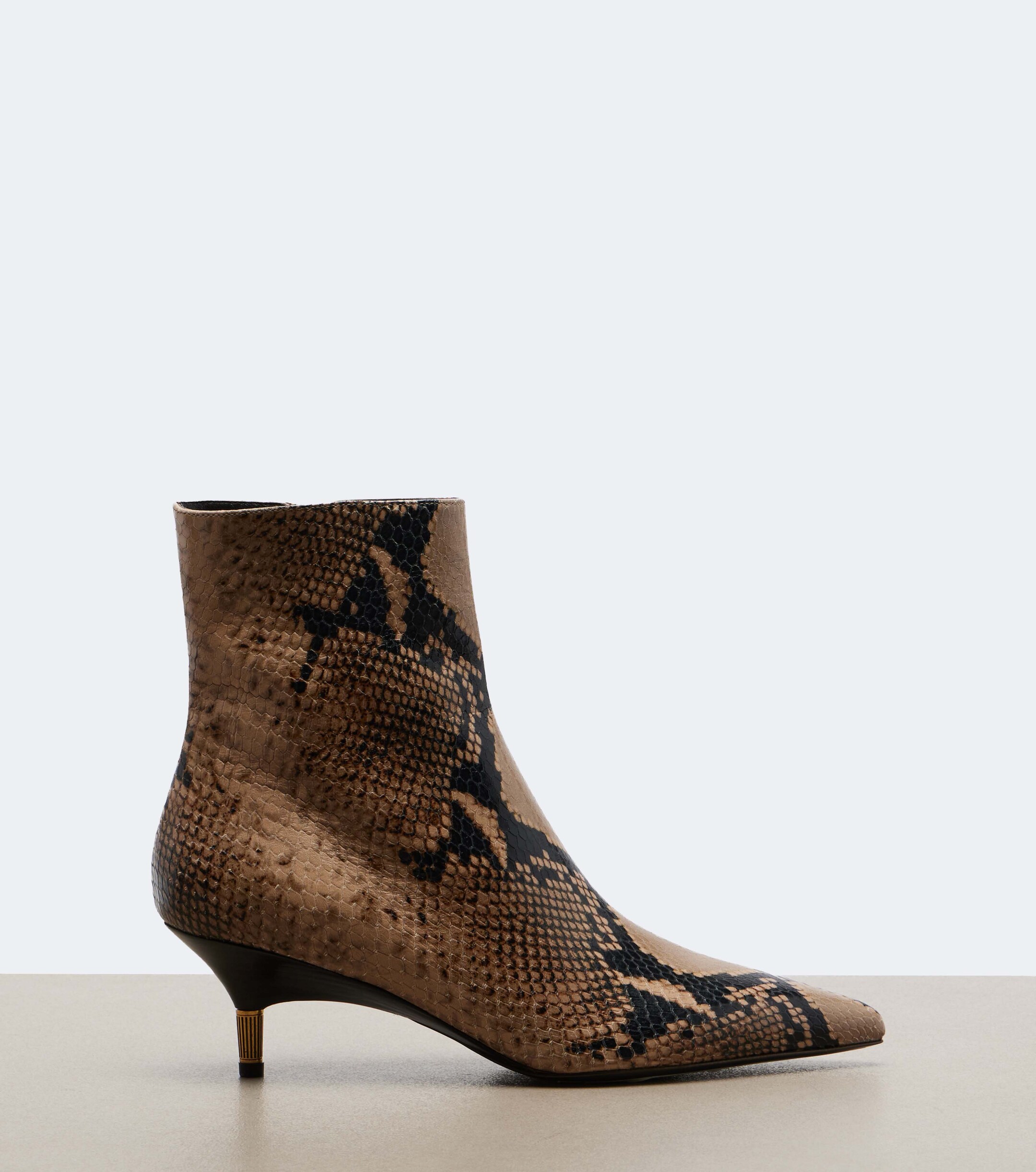 KHAITE Khaite Bella snake-effect leather ankle boots