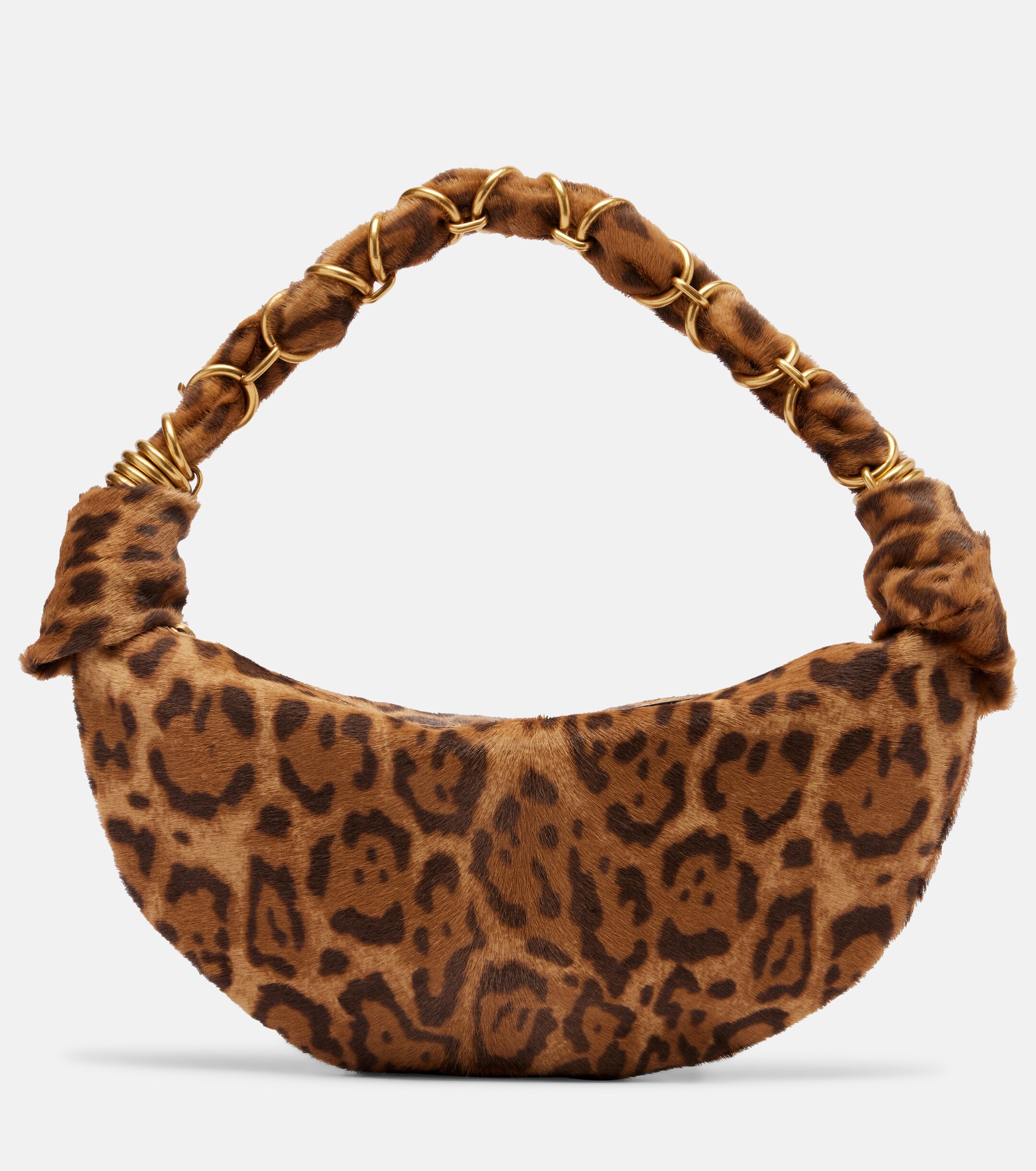 Saint Laurent Amalia Mini calf hair top-handle bag