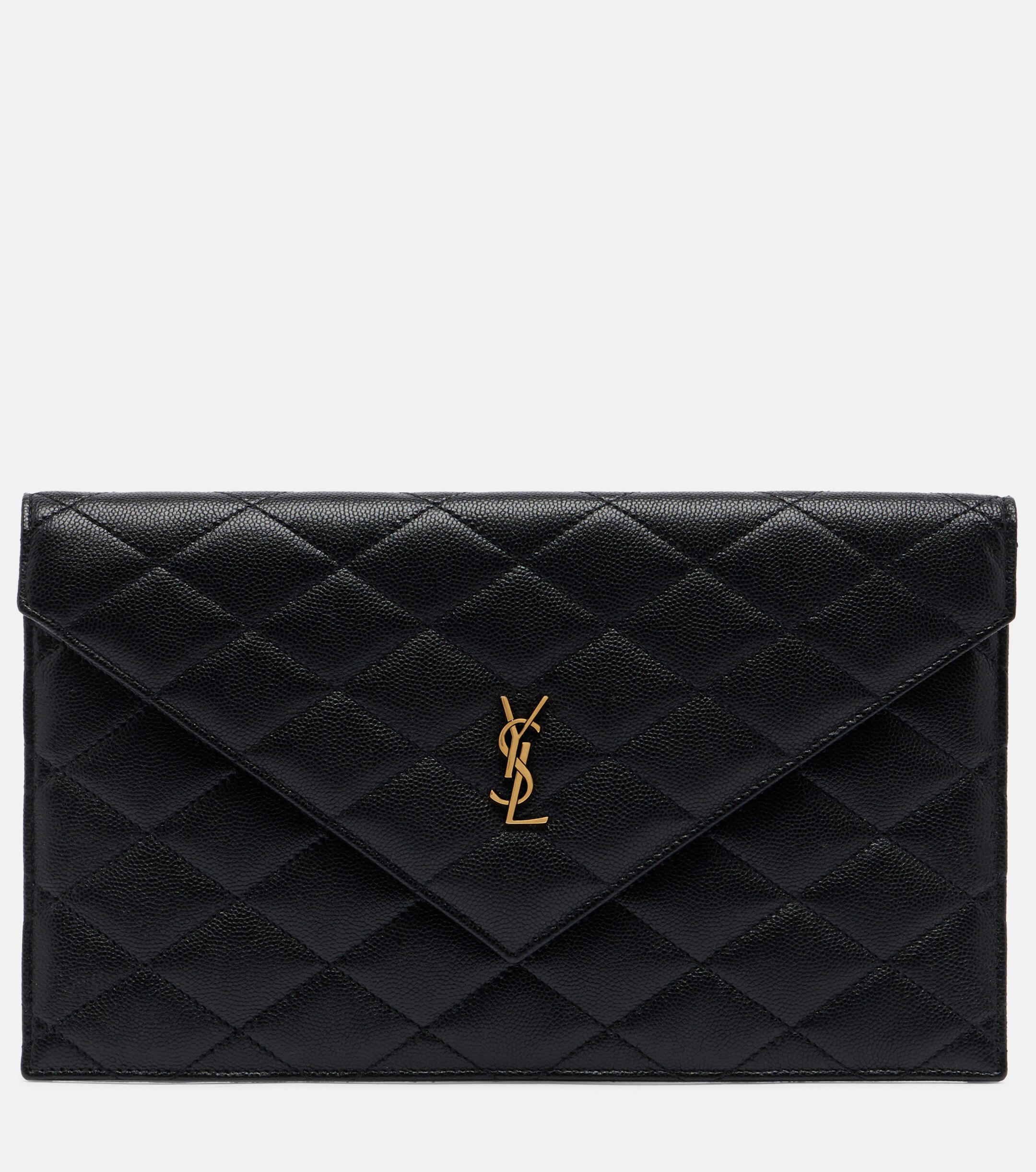 Saint Laurent Paris leather clutch