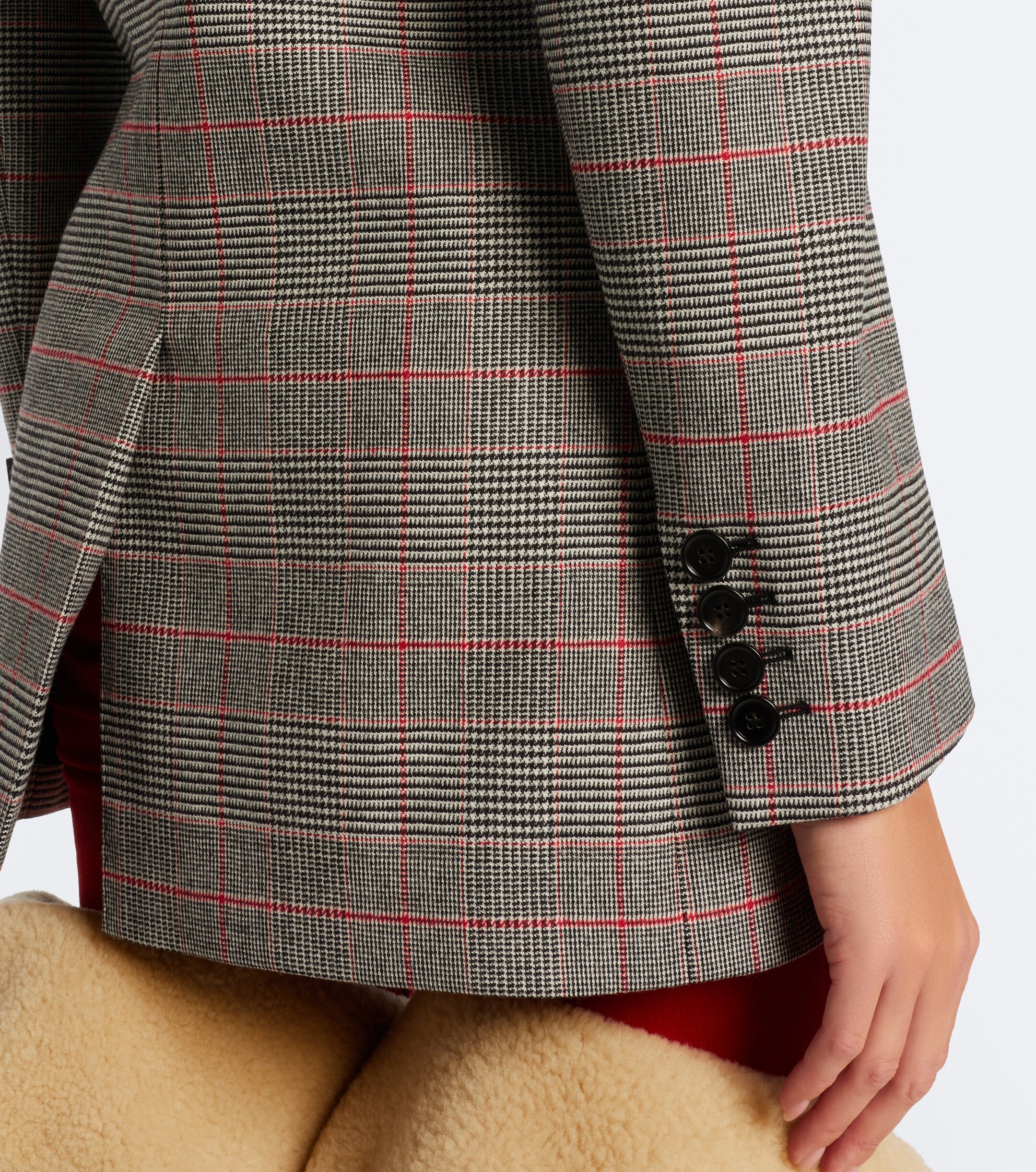 Chloé Chloé Prince of Wales Check wool-blend jacket