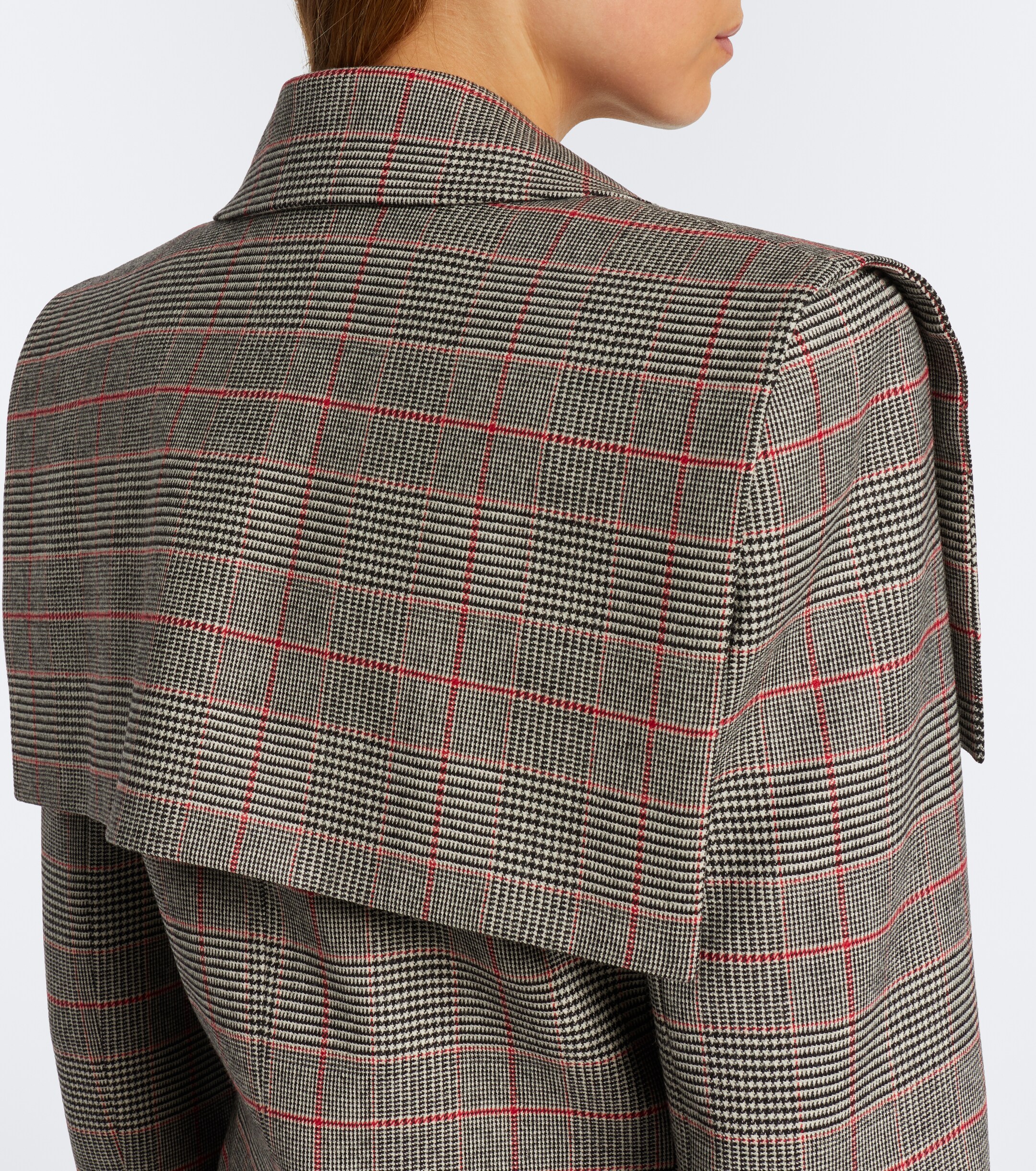 Chloé Chloé Prince of Wales Check wool-blend jacket