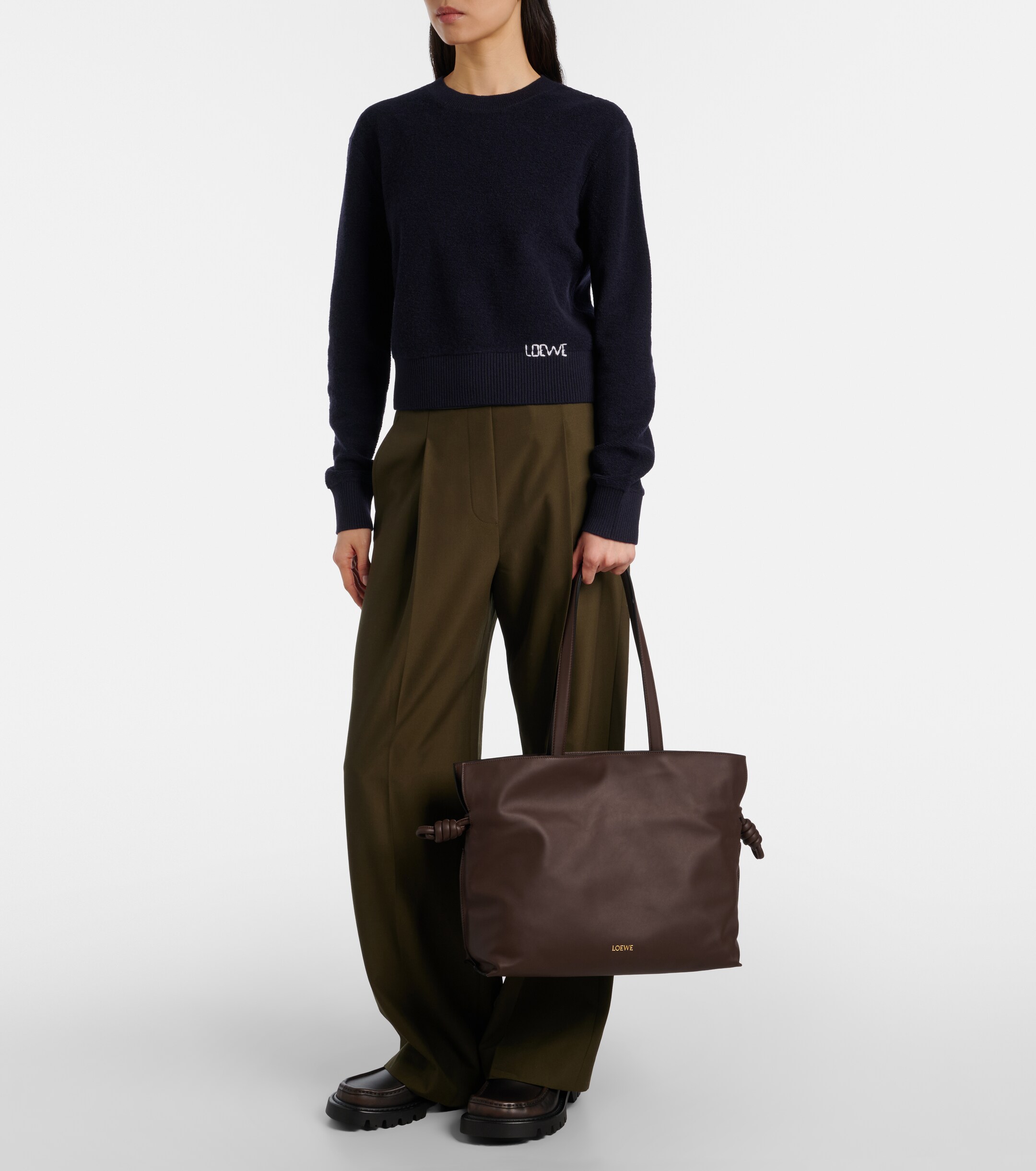 Loewe Flamenco Large leather tote bag
