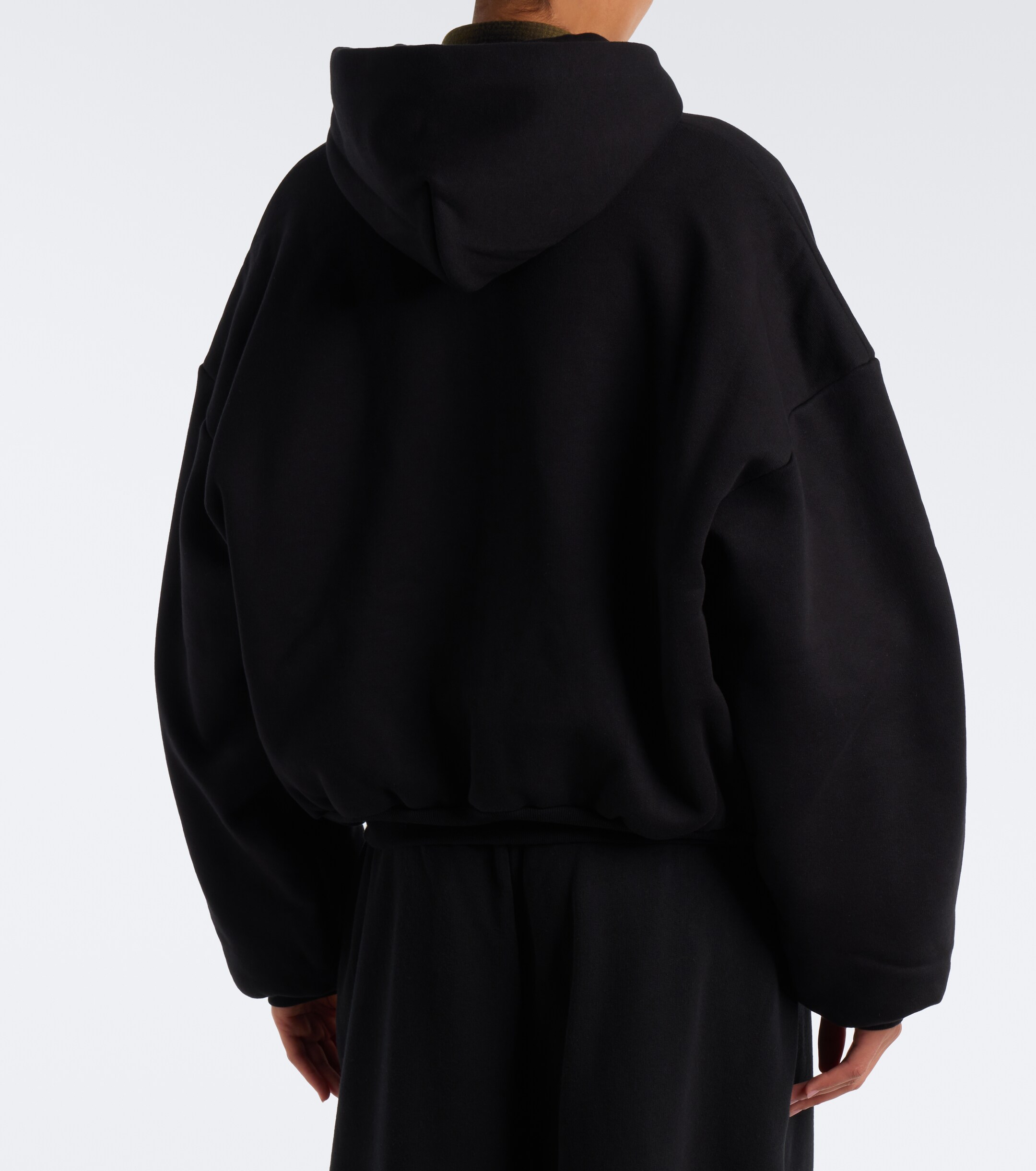 Balenciaga Balenciaga Logo padded cotton zip-up ski hoodie