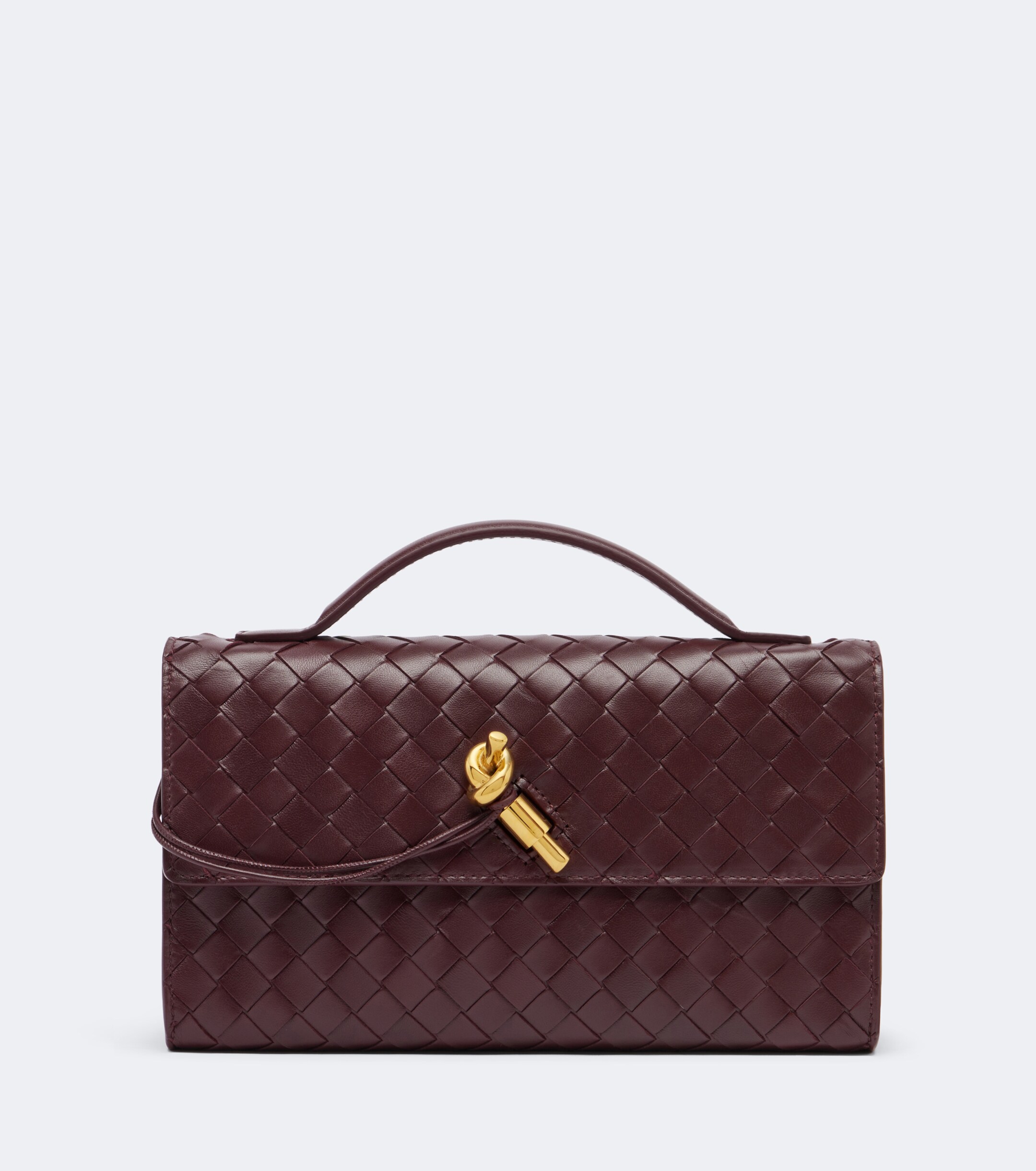 Bottega Veneta Andiamo Intrecciato leather clutch