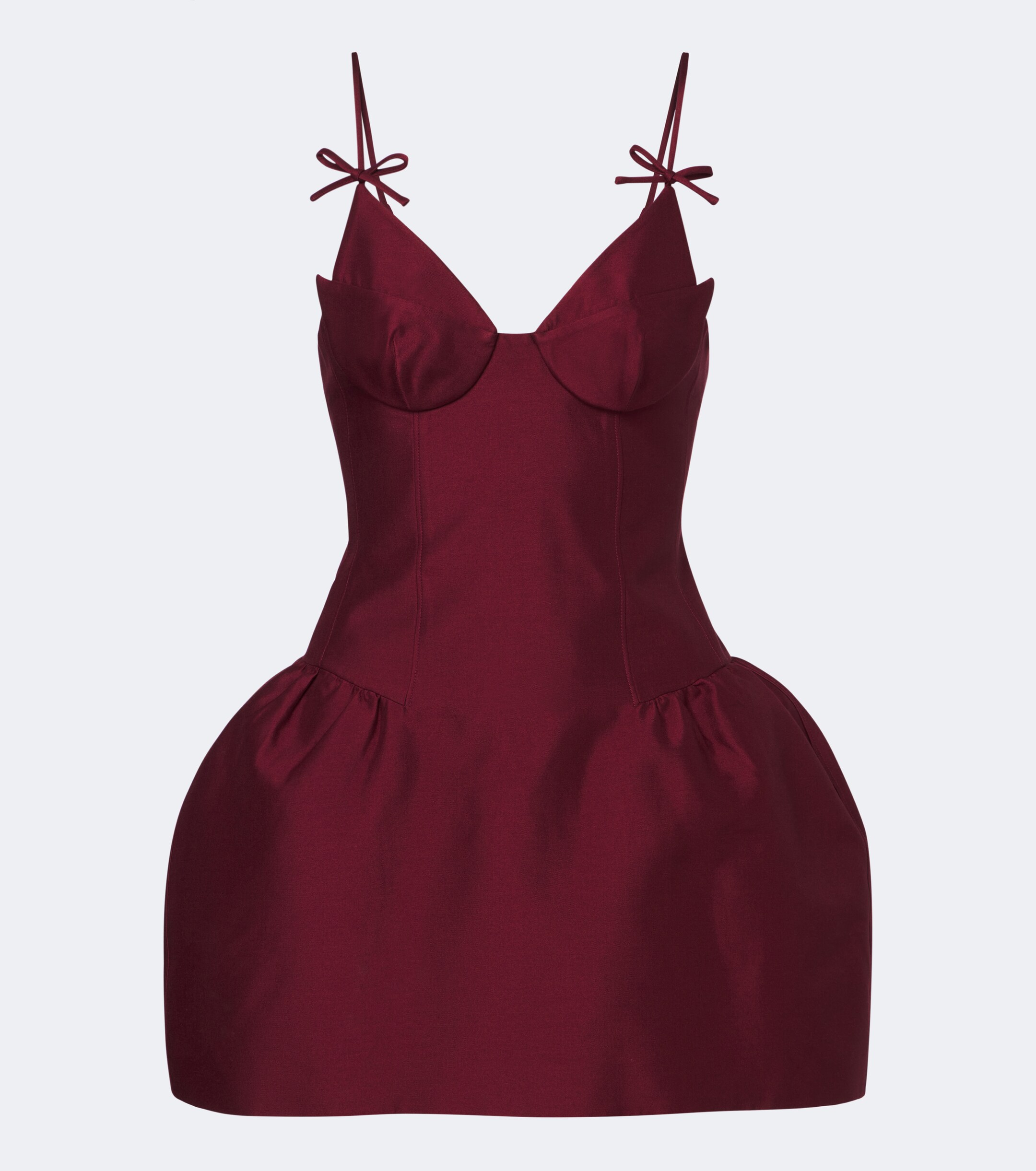 SHUSHU/TONG Shushu/Tong Wool and silk-blend bustier dress