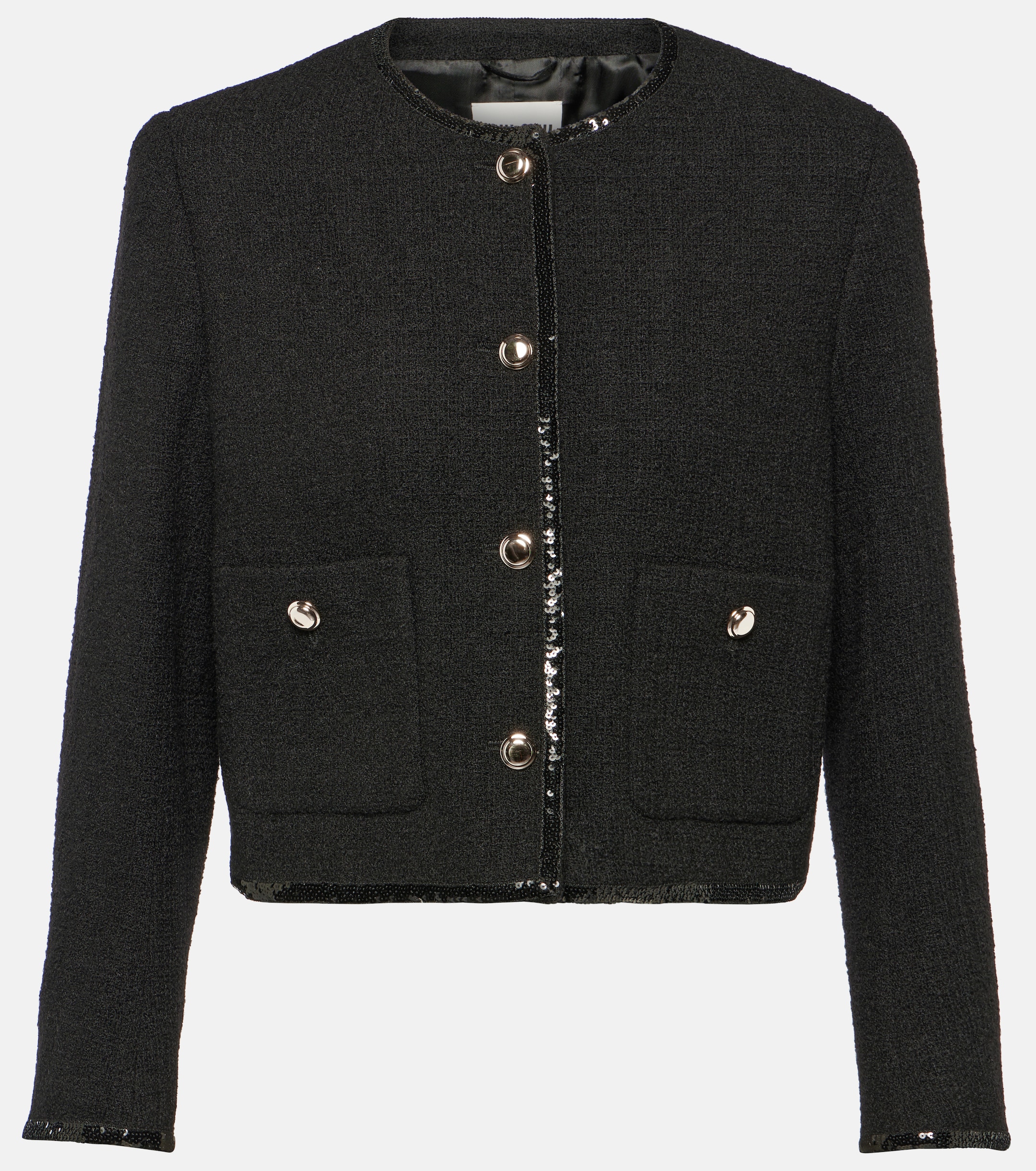 Miu Miu Cropped wool-blend tweed jacket