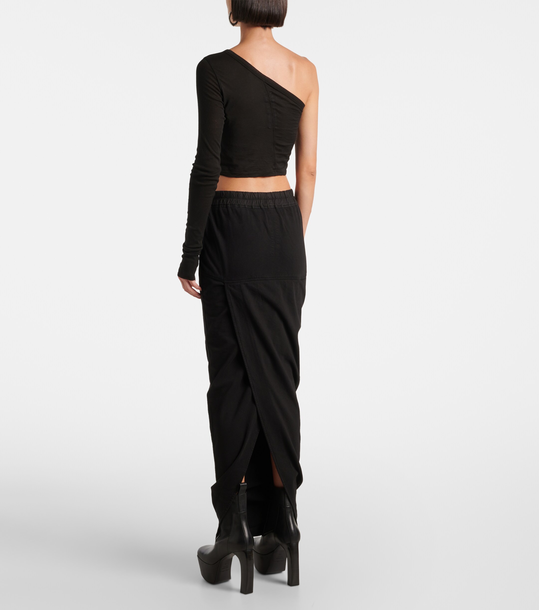 Rick Owens DRKSHDW Pillar denim skirt