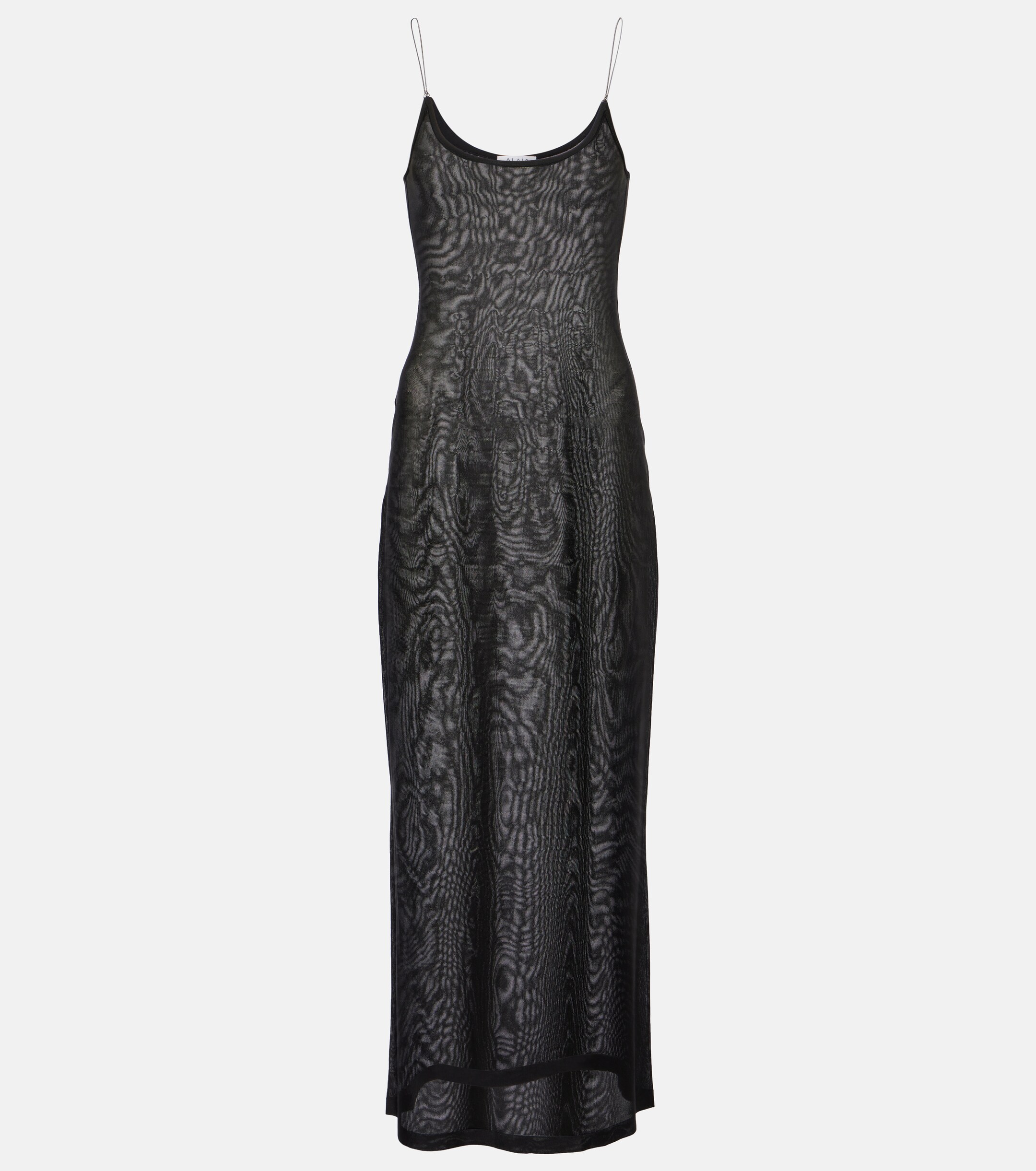 Alaa - Sheer knitted midi dress | Plush
