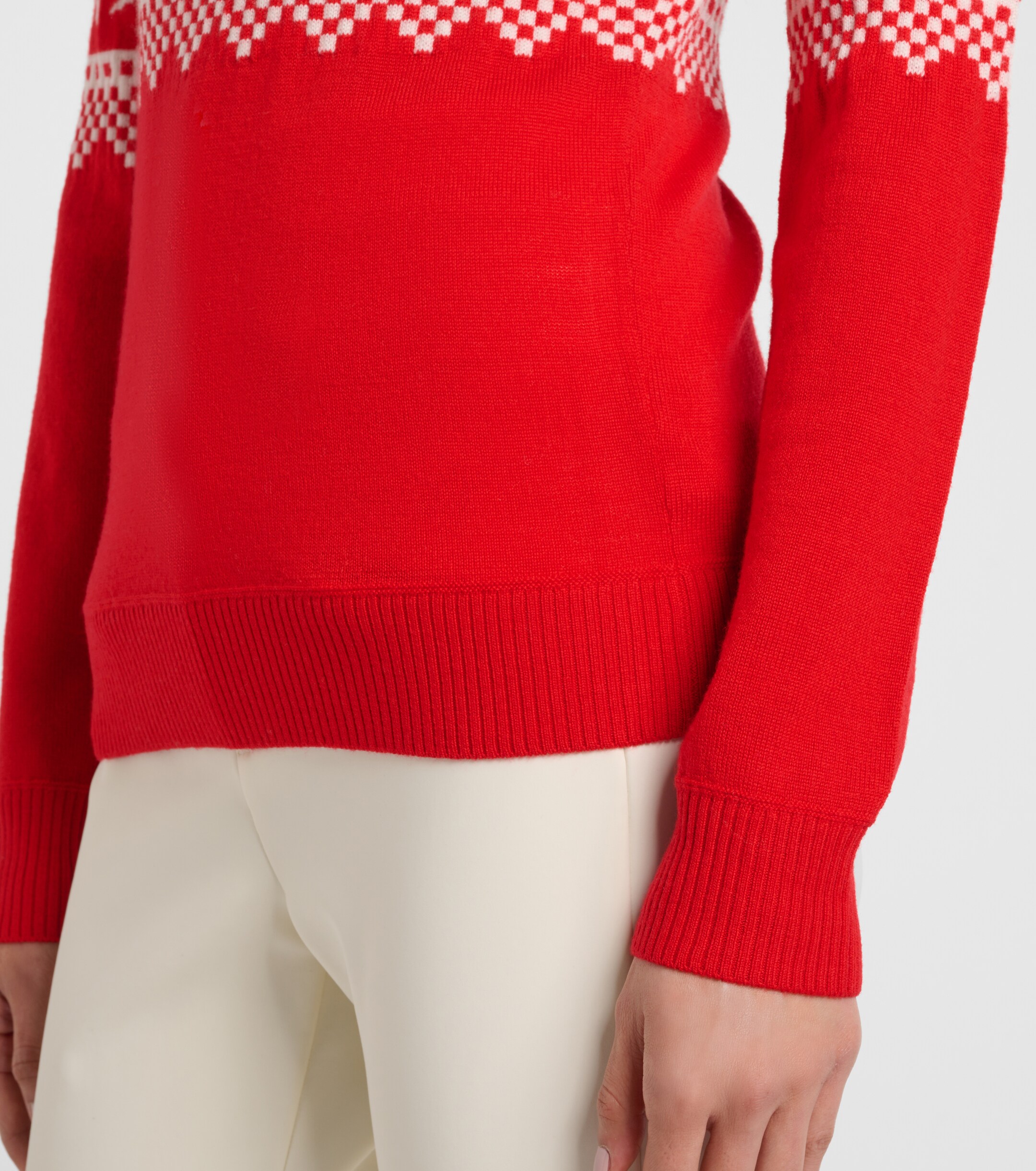 PERFECT MOMENT Perfect Moment Holiday intarsia wool turtleneck sweater
