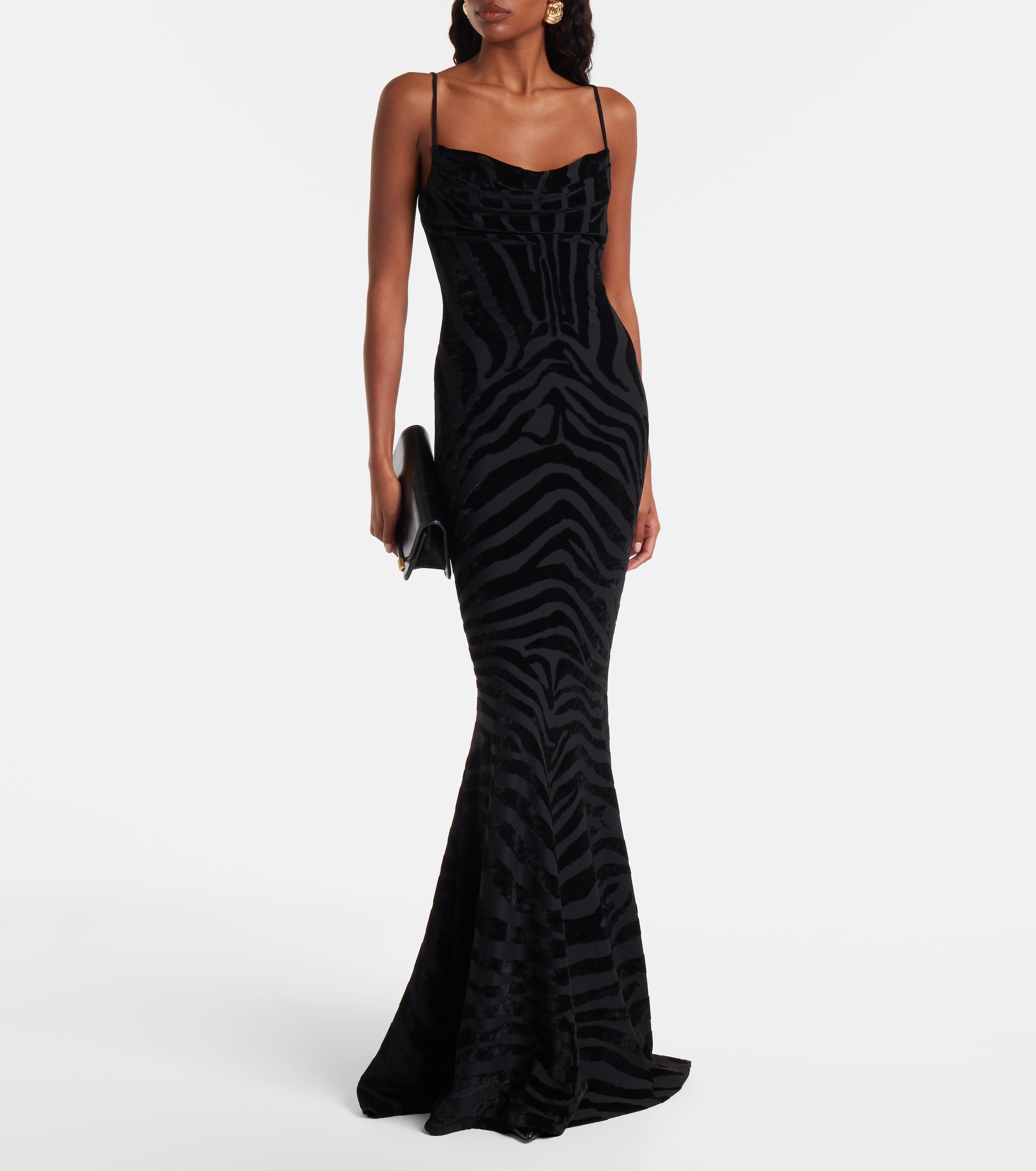 knee length dresses for ladies Balmain Sequined Open-Back Gown Black Size 42 Long Sleeve Maxi Dress –  Celebrity Owned main image 1