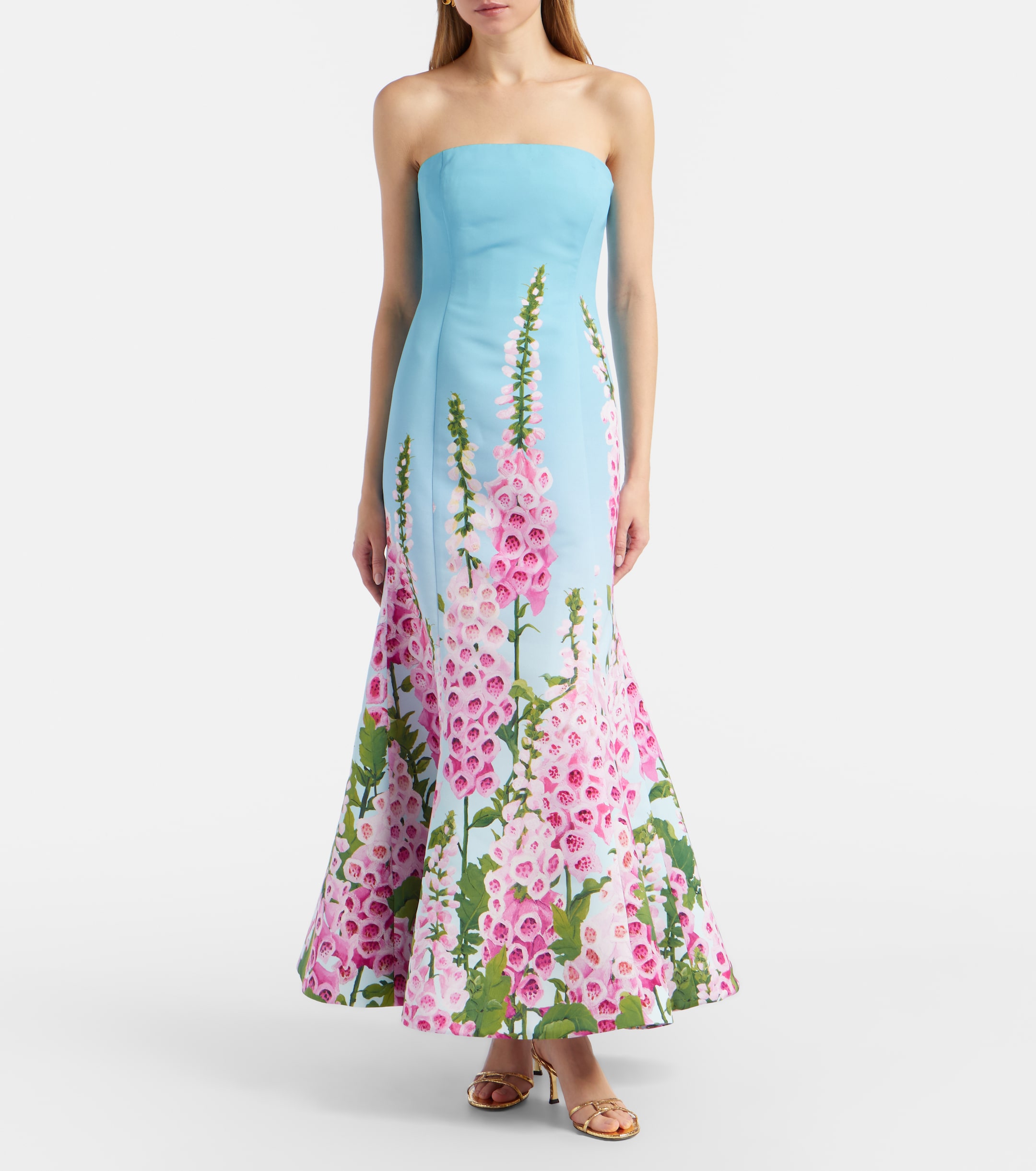 oscar de la renta corset dress Iconic Oscar de la Renta 2015 Flower Embroidered Cage Corset Dress Gown US 8