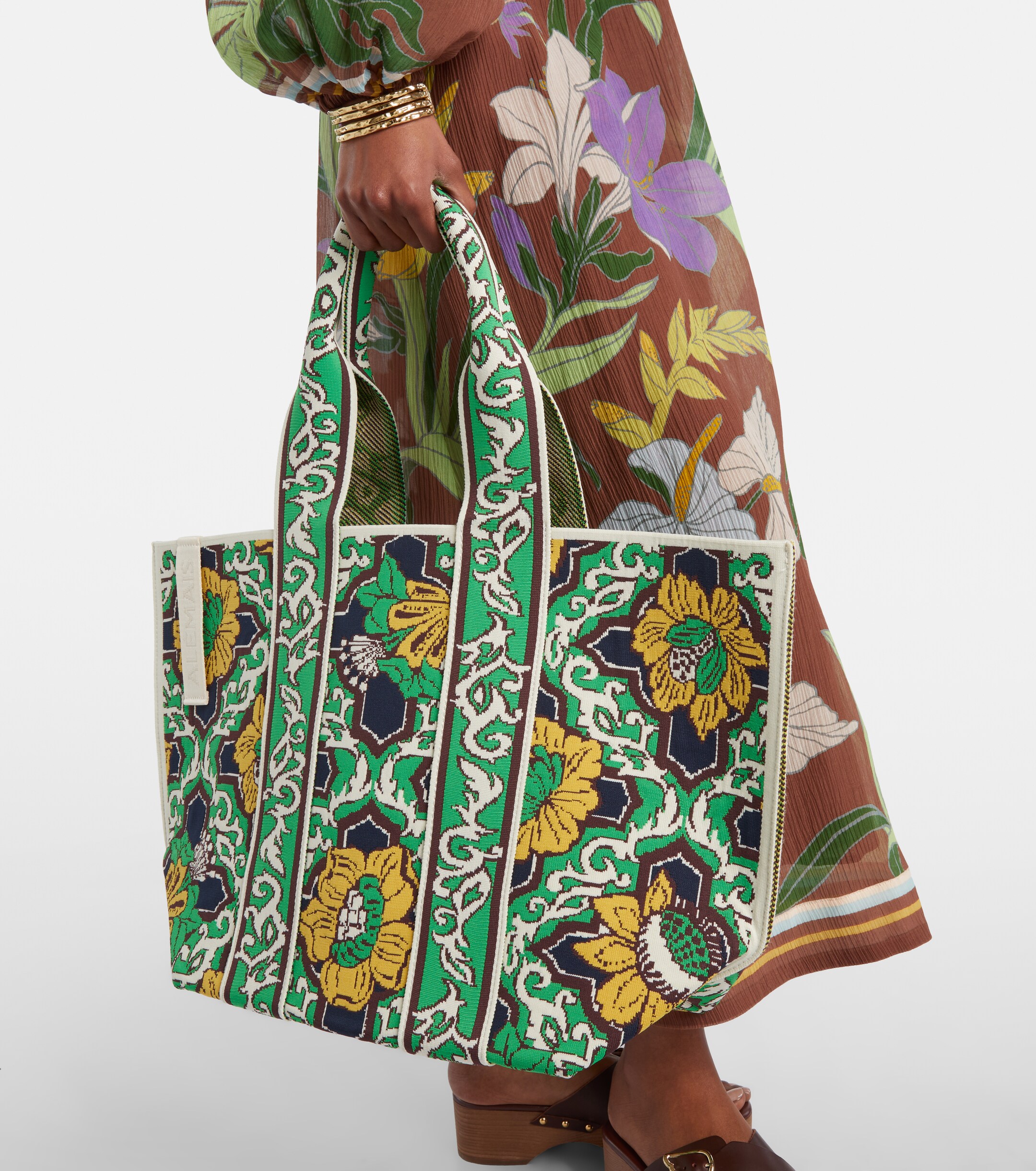 Alémais Alémais Liana Large jacquard tote bag
