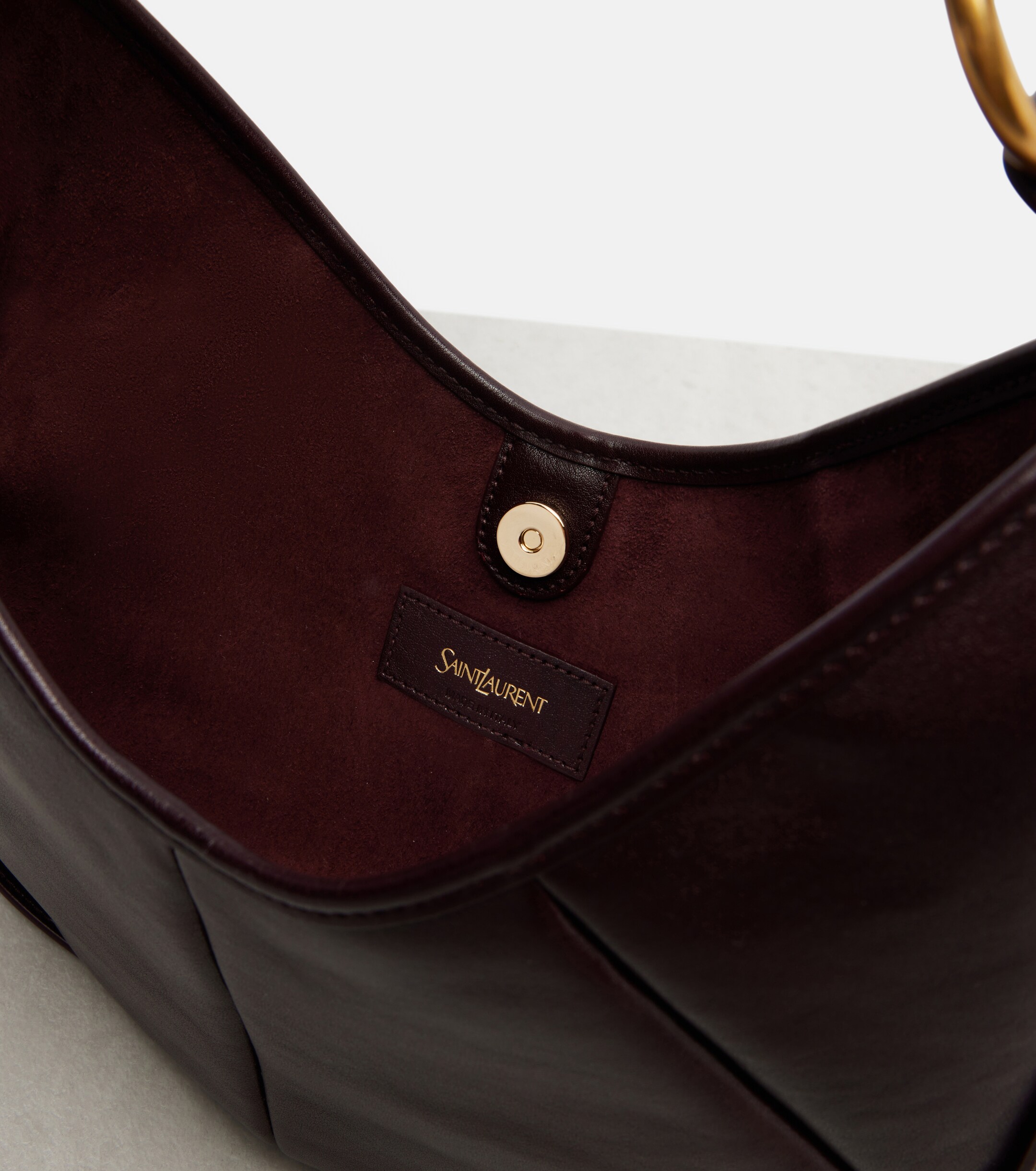 Saint Laurent Mombasa Small leather top-handle bag