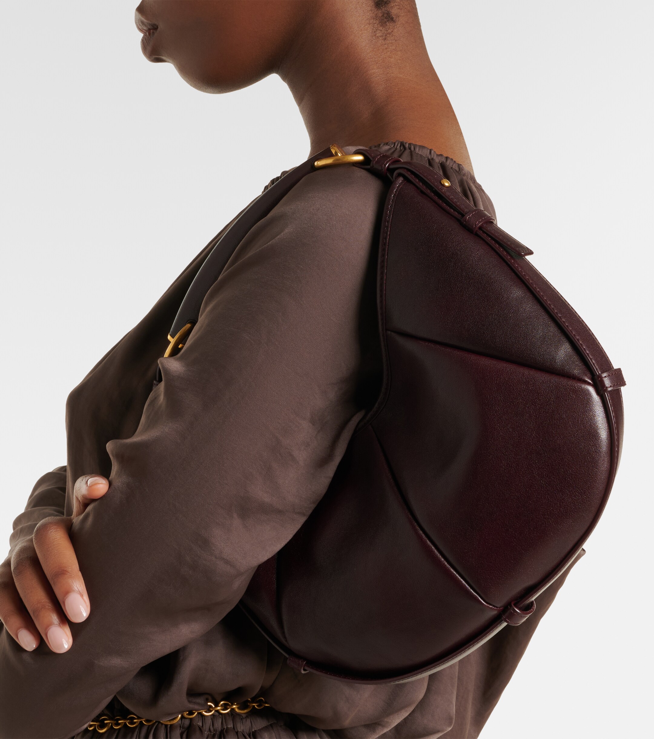 Saint Laurent Mombasa Small leather top-handle bag