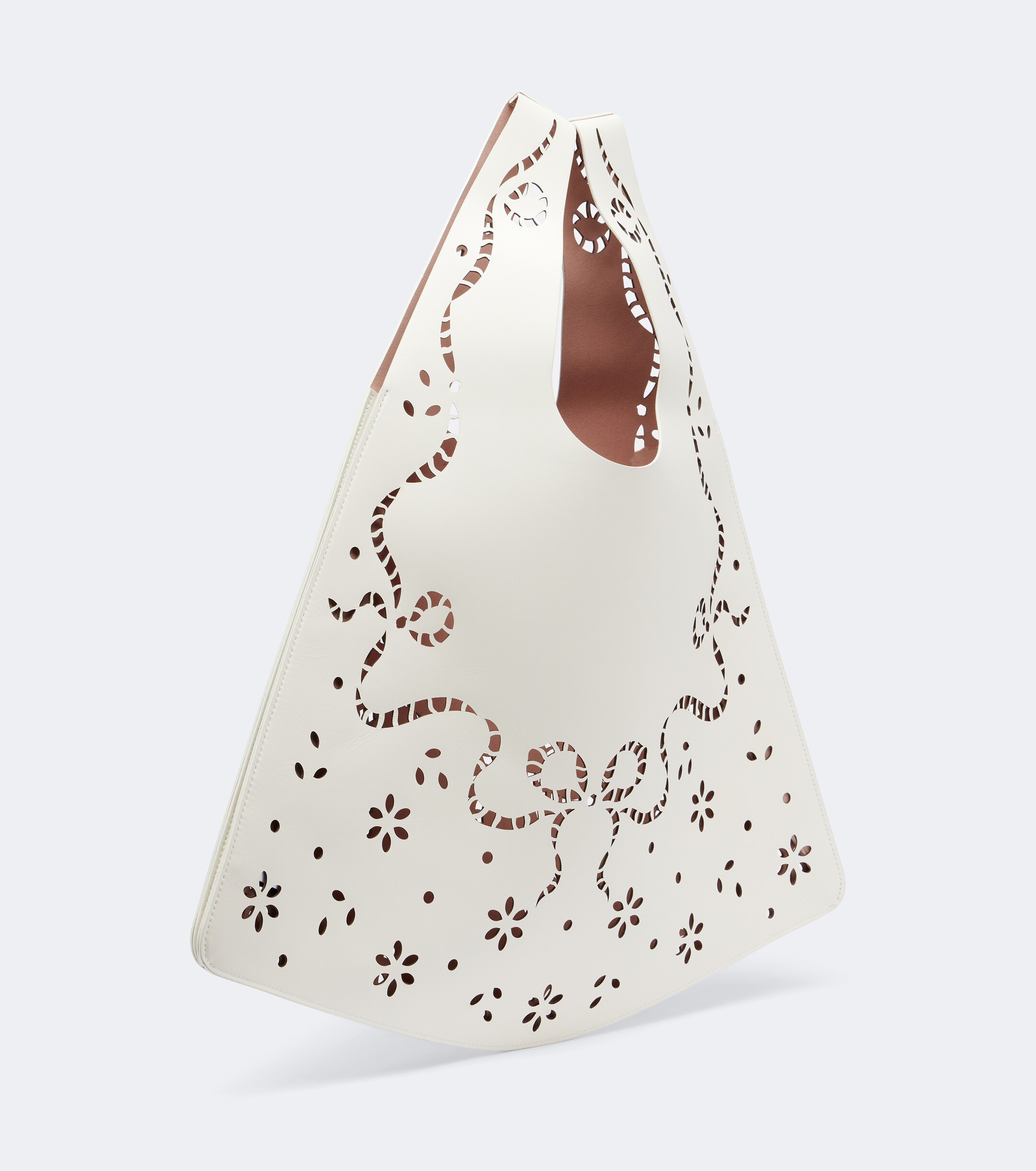 Simone Rocha Laser-cut leather shopper