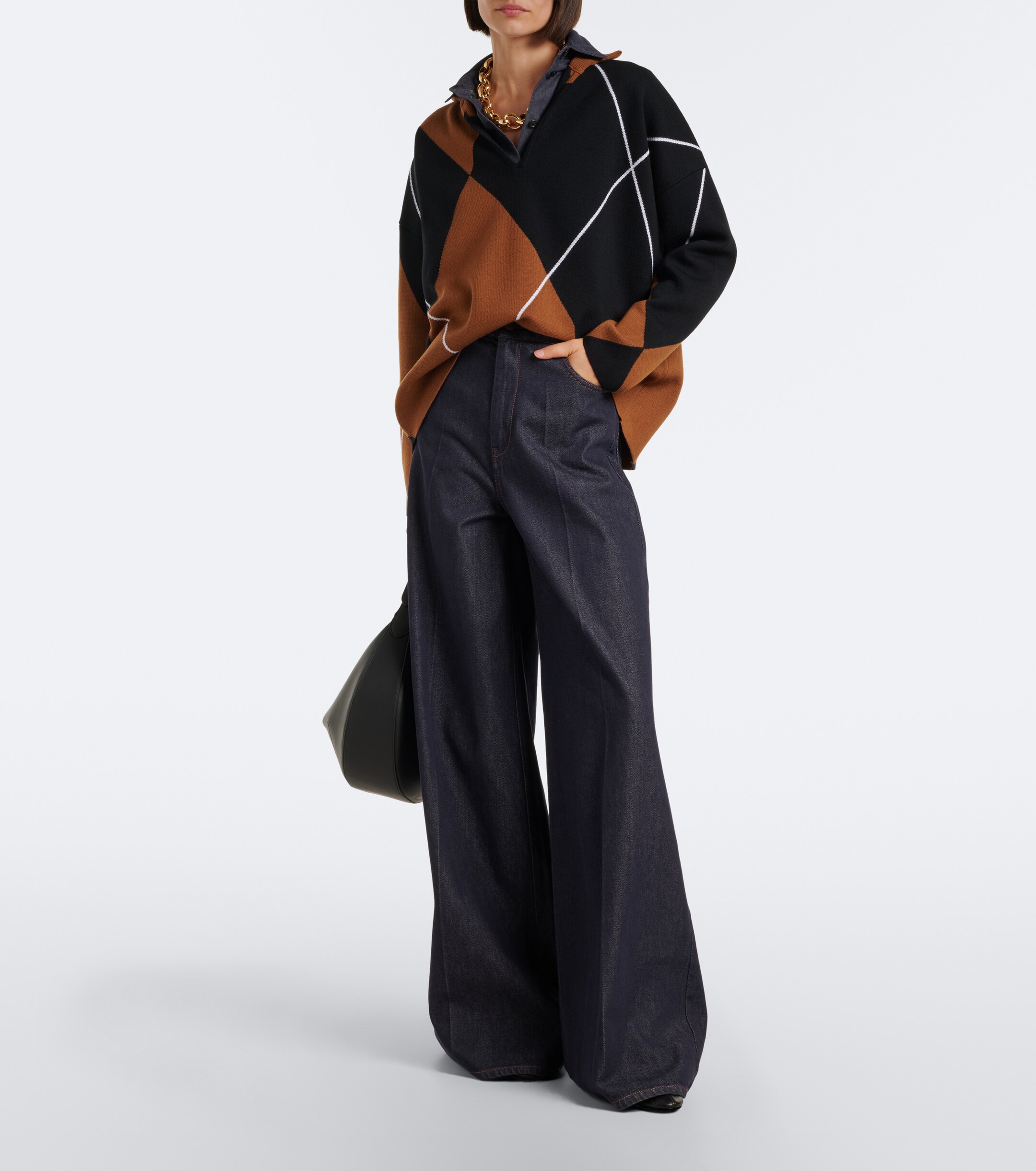 Max Mara Max Mara High-rise wide-leg jeans