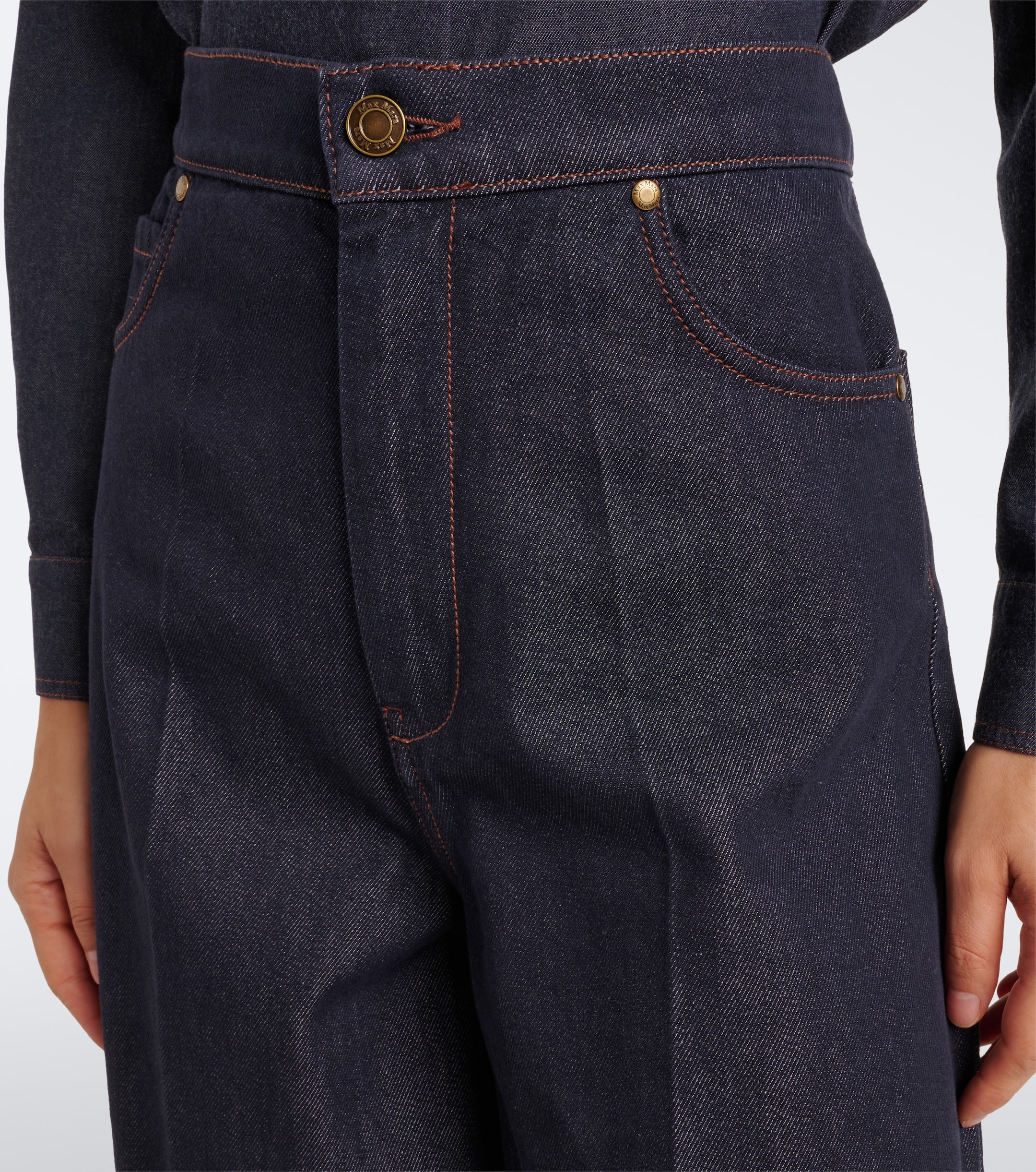 Max Mara Max Mara High-rise wide-leg jeans