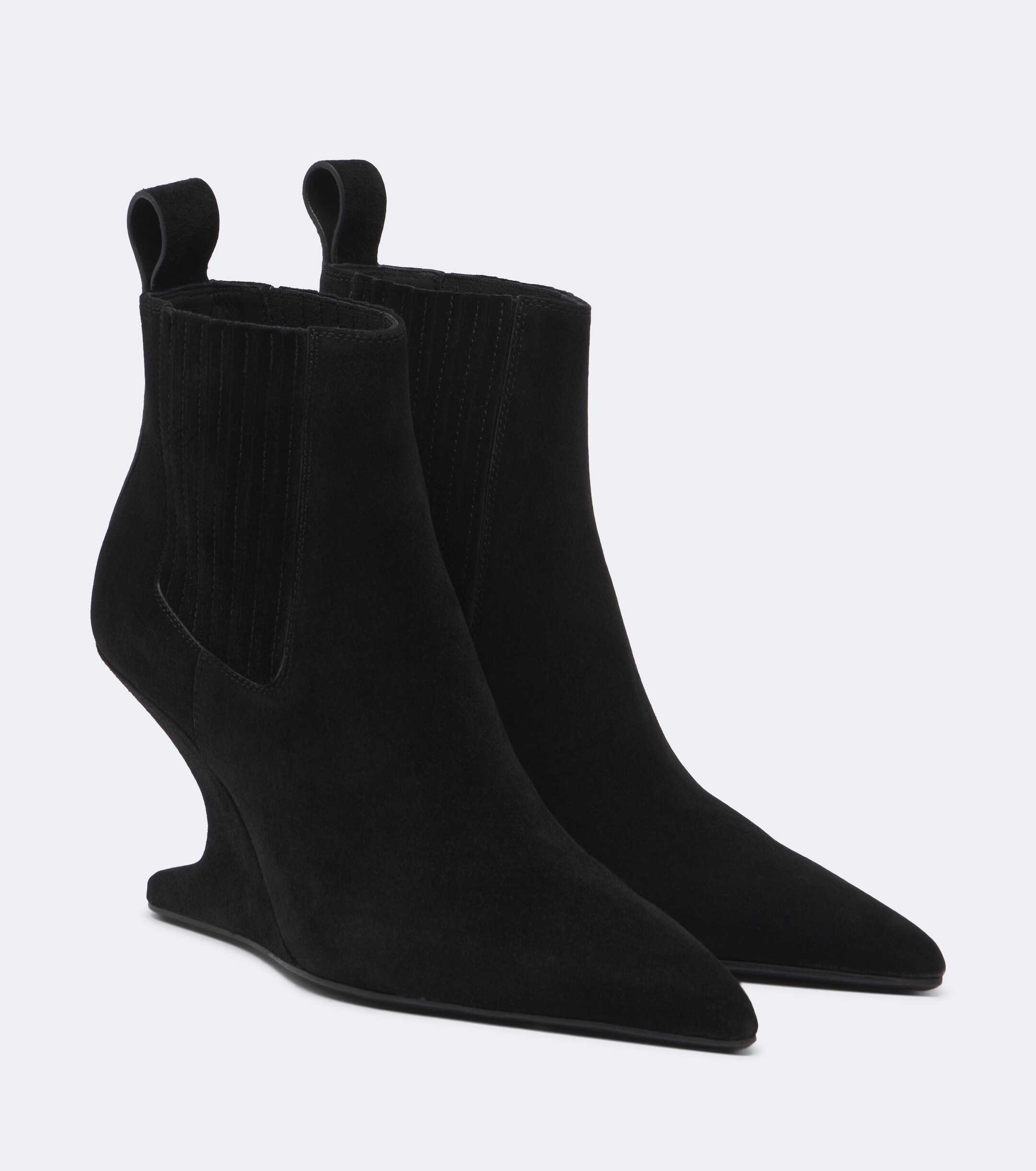 Rick Owens Rick Owens Cantilever suede wedge boots