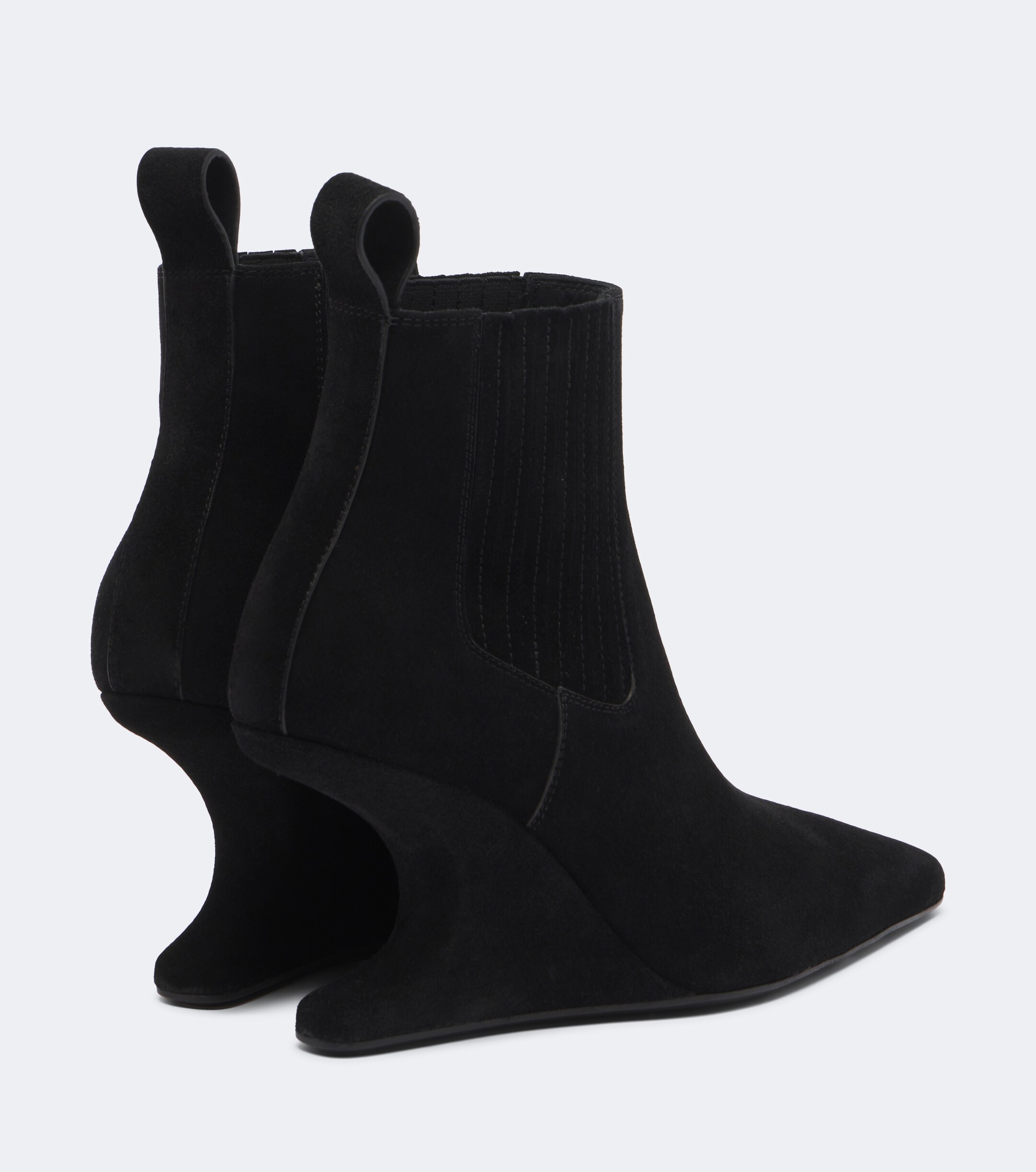 Rick Owens Rick Owens Cantilever suede wedge boots