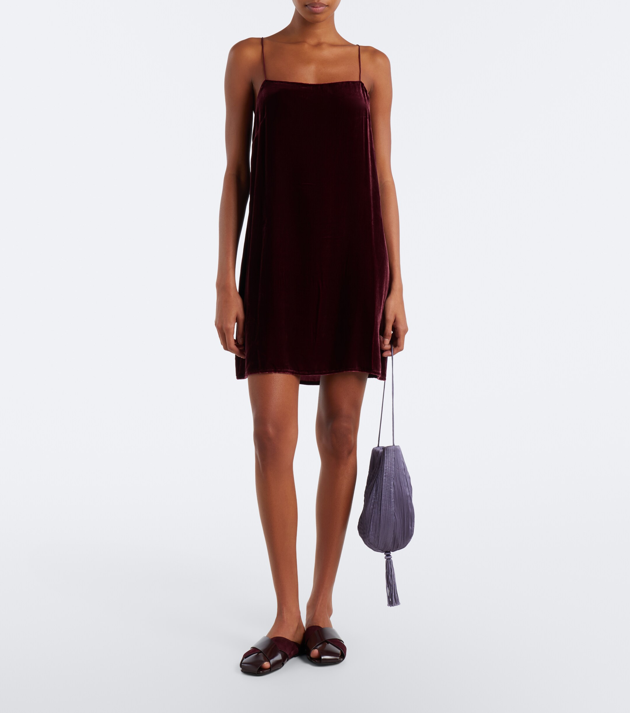 Asceno Asceno Forio velvet minidress