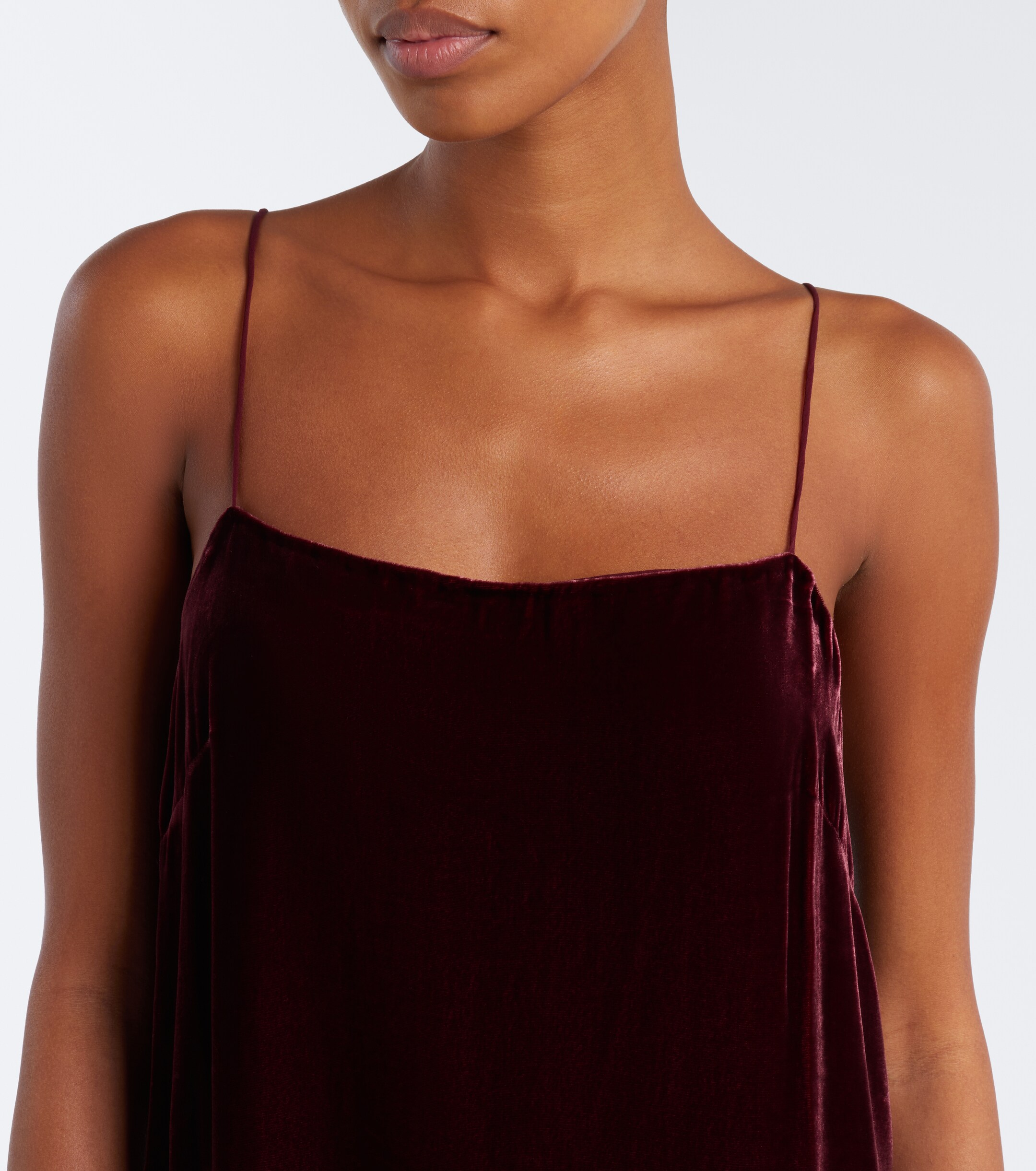 Asceno Asceno Forio velvet minidress