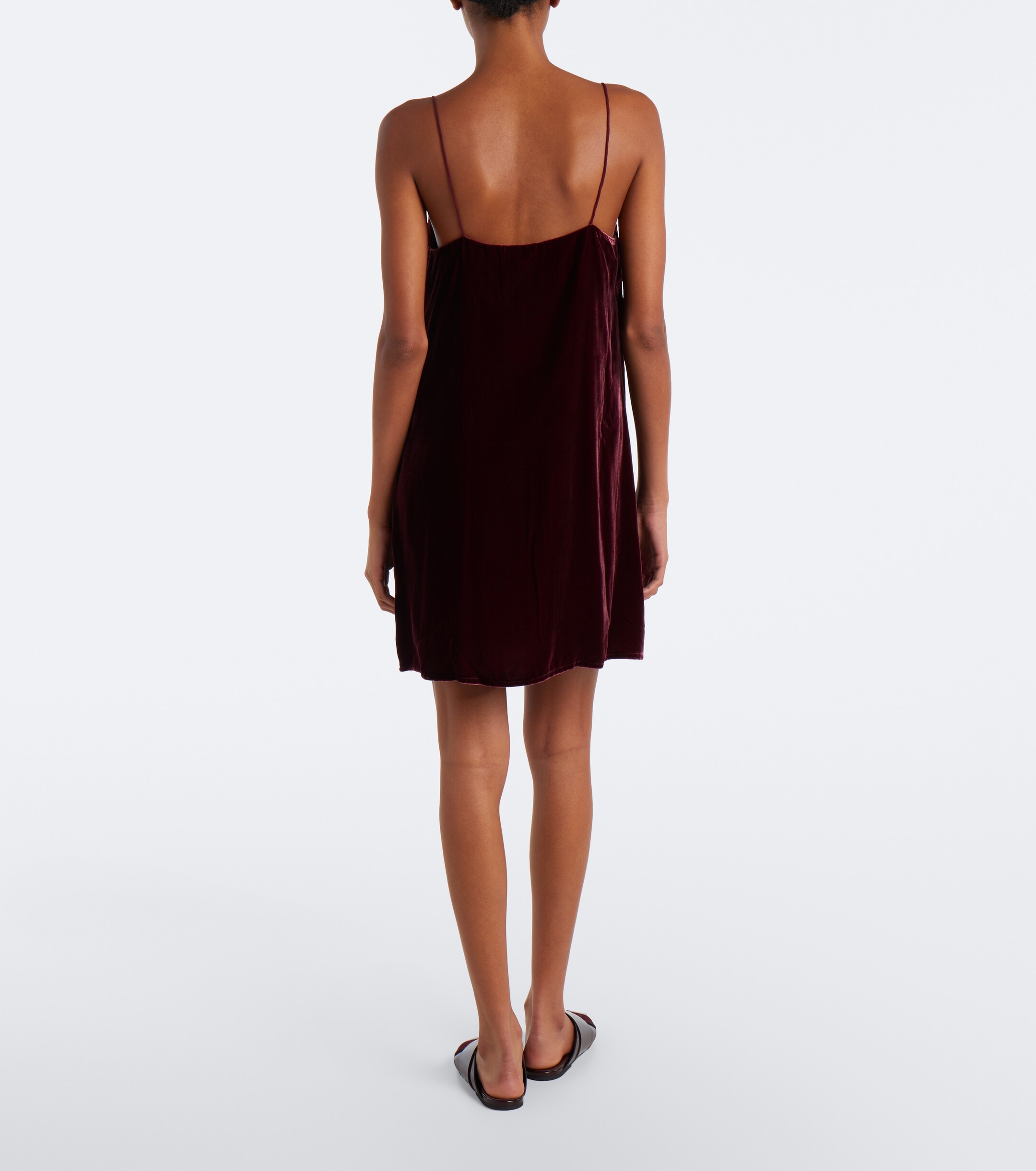Asceno Asceno Forio velvet minidress