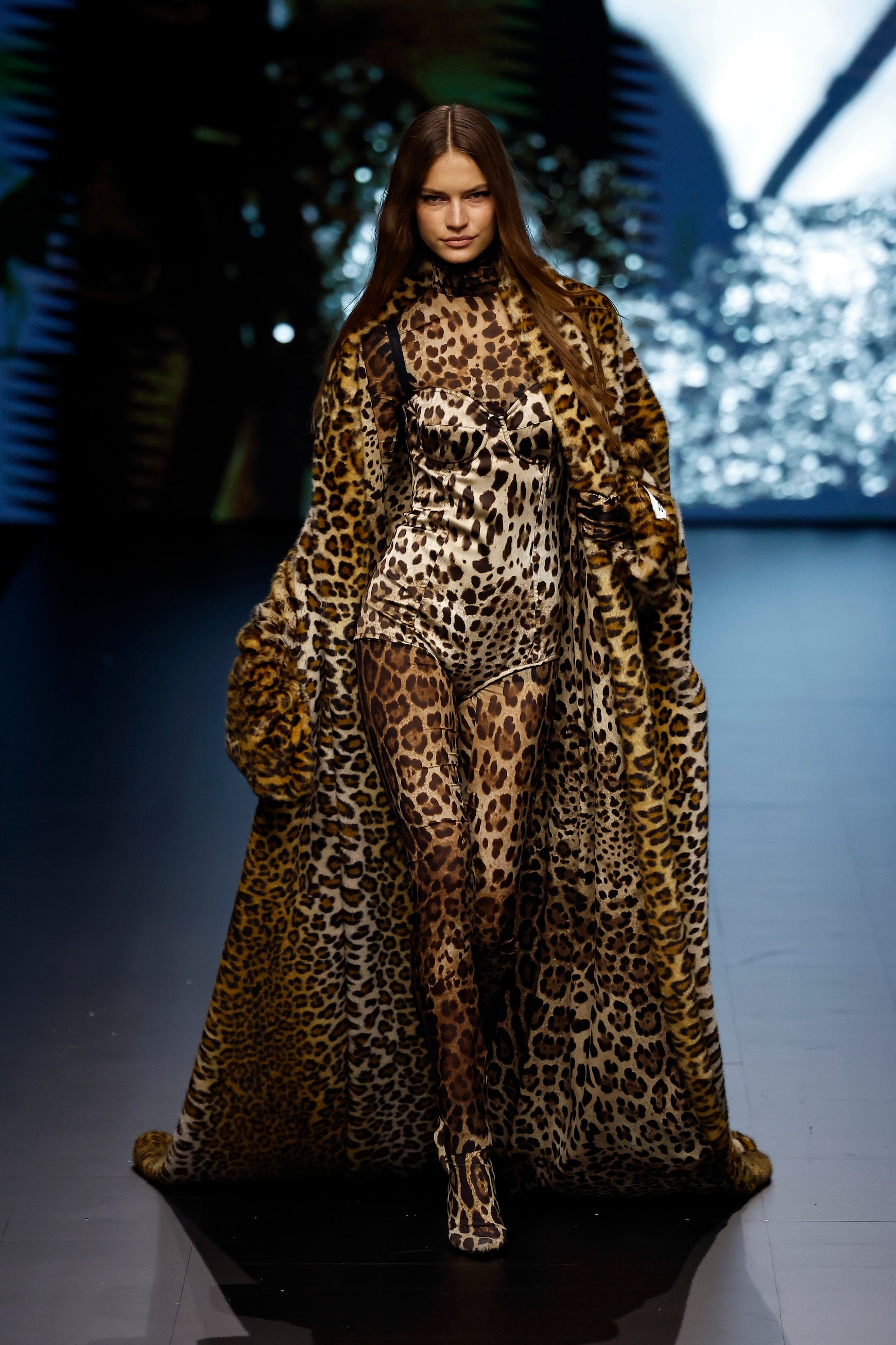 Dolce&Gabbana x Kim leopard-print silk-blend jumpsuit