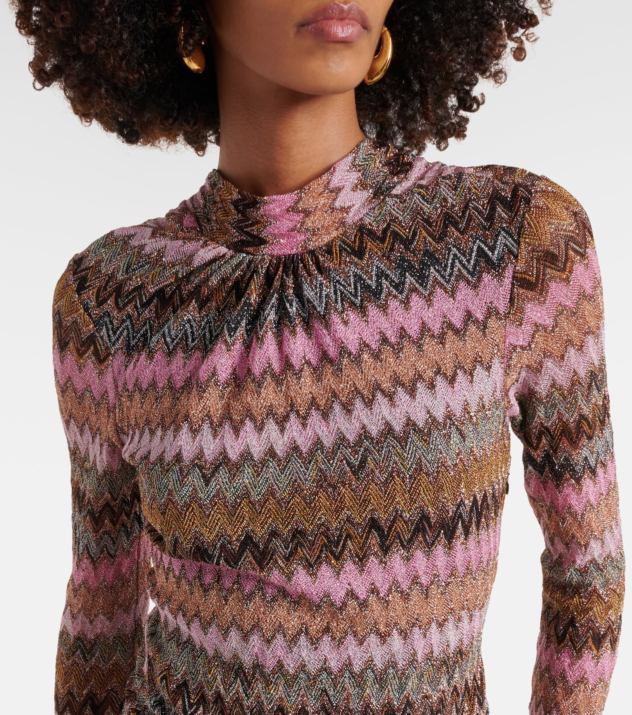 Missoni Zig Zag cutout gown