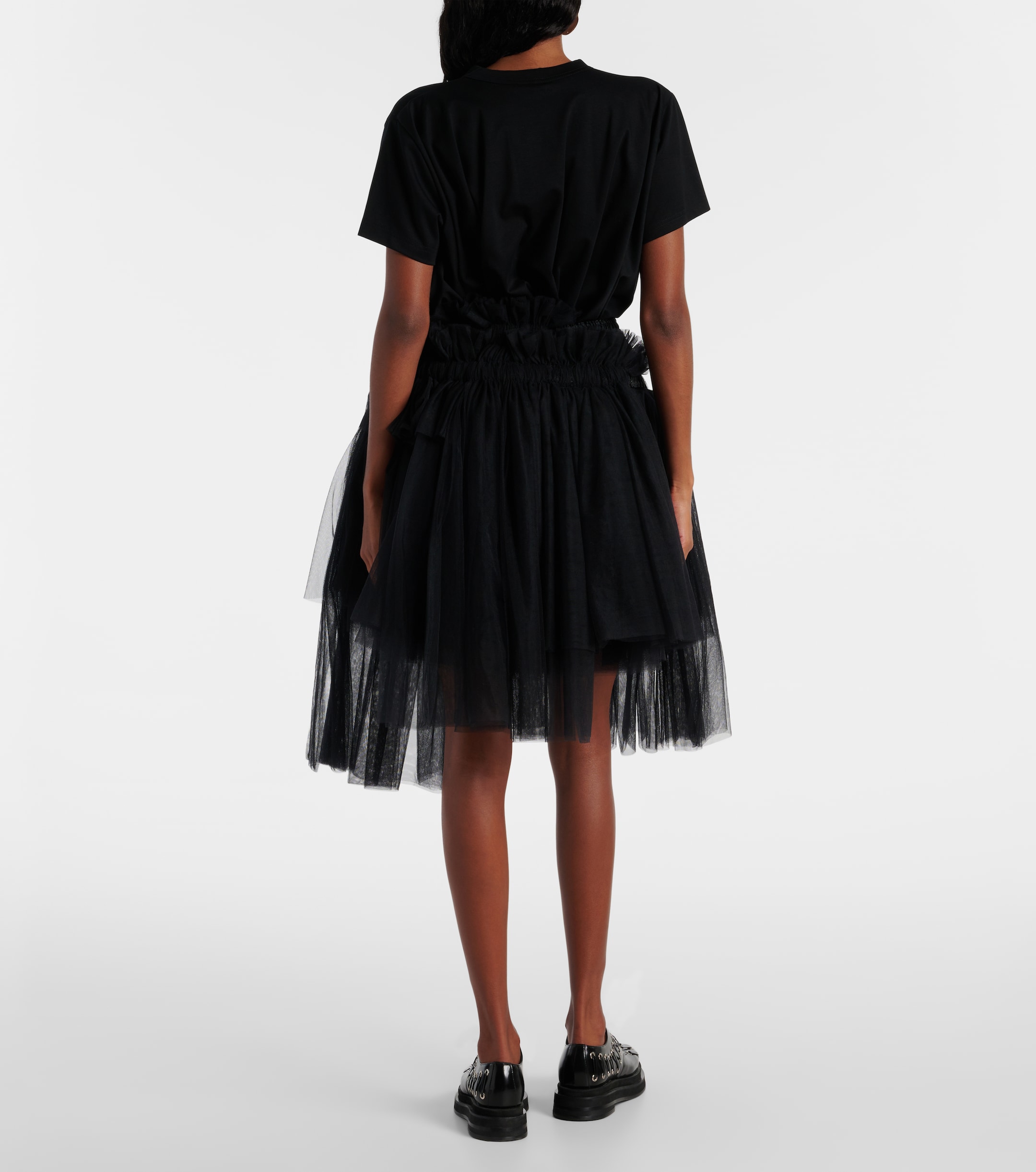 Noir Kei Ninomiya - Mesh midi skirt | Plush