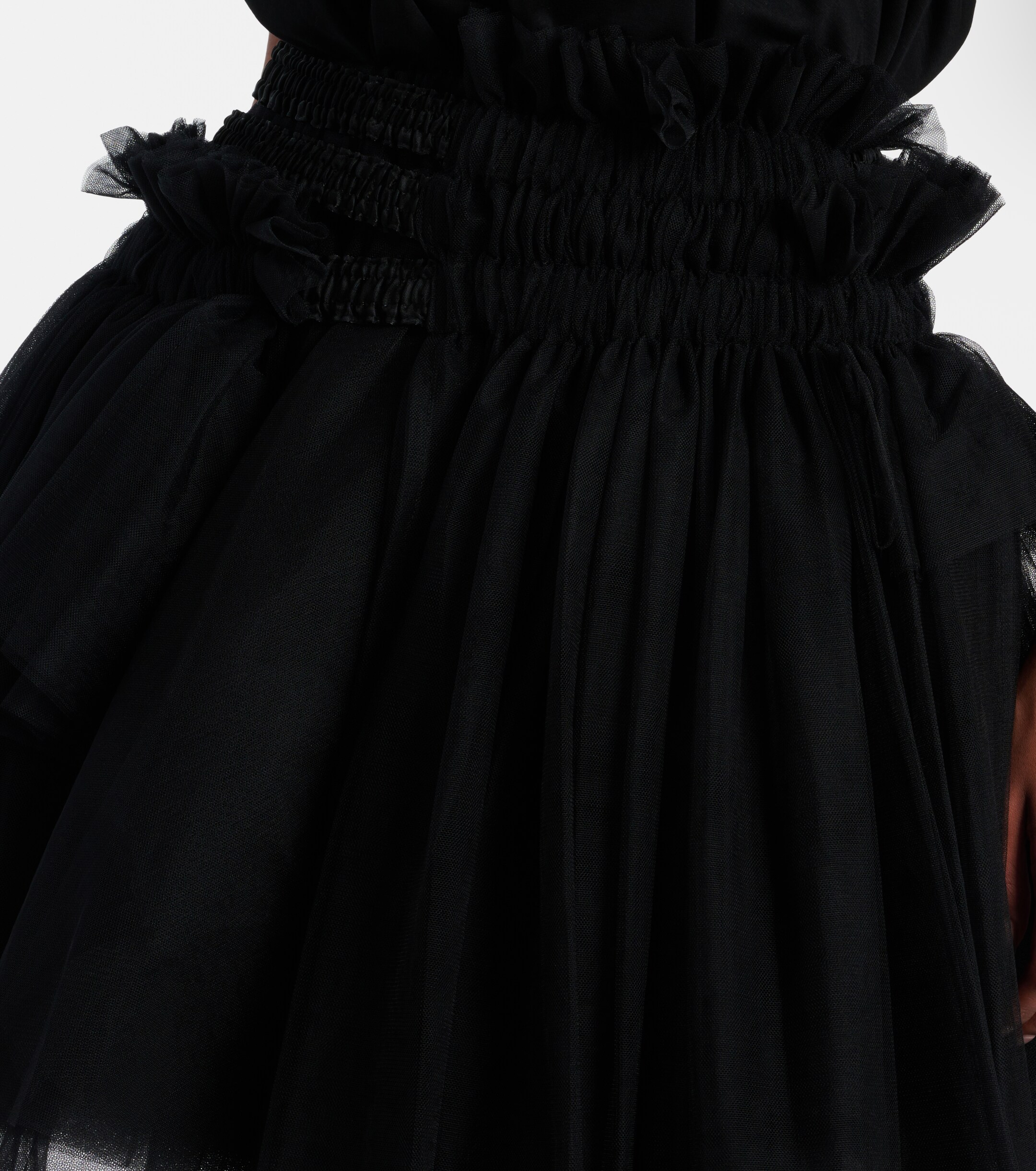 Noir Kei Ninomiya - Mesh midi skirt | Plush