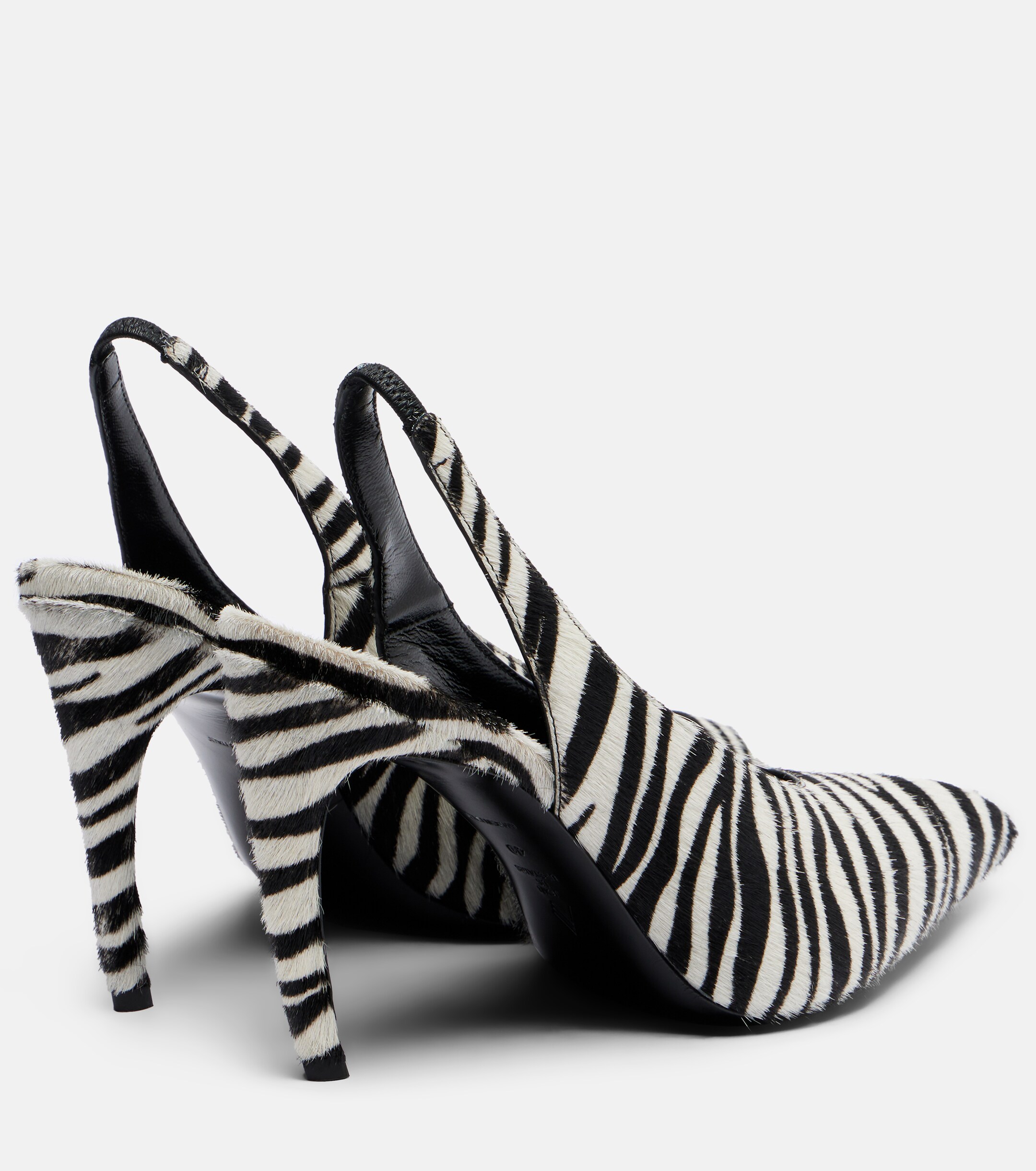 THE ATTICO The Attico Viper zebra-print calf hair pumps