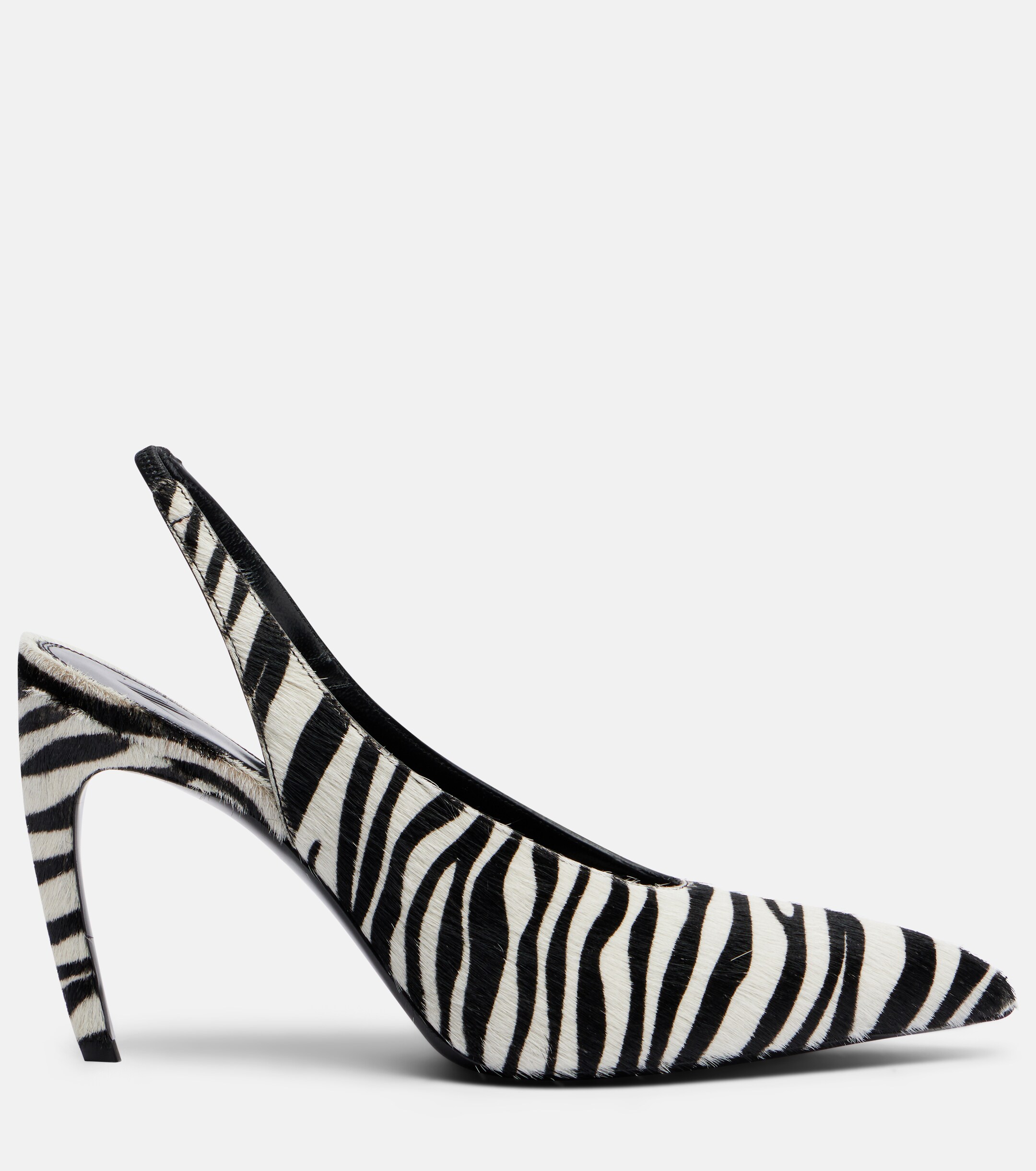 THE ATTICO The Attico Viper zebra-print calf hair pumps