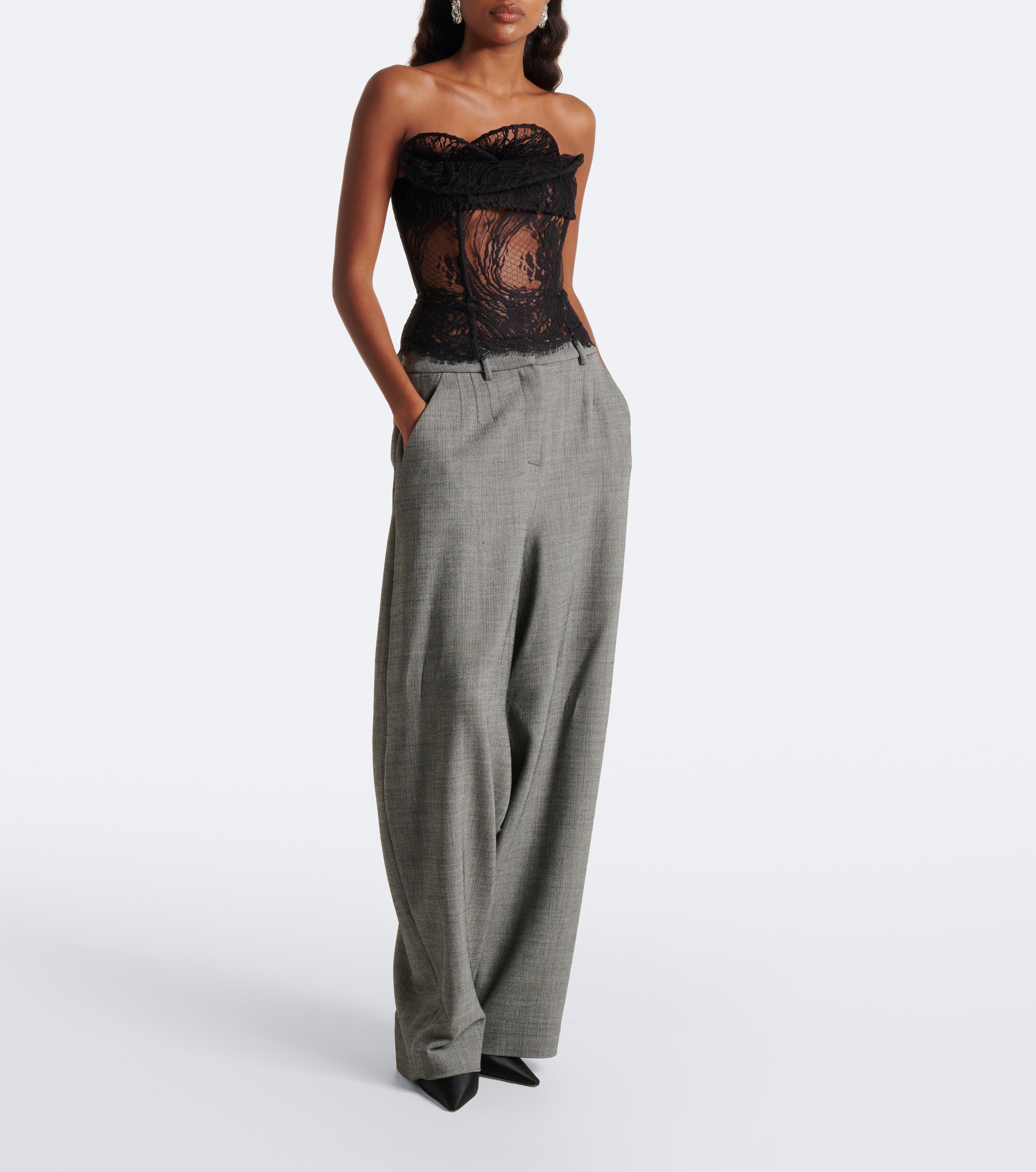 Magda Butrym Magda Butrym Draped lace corset