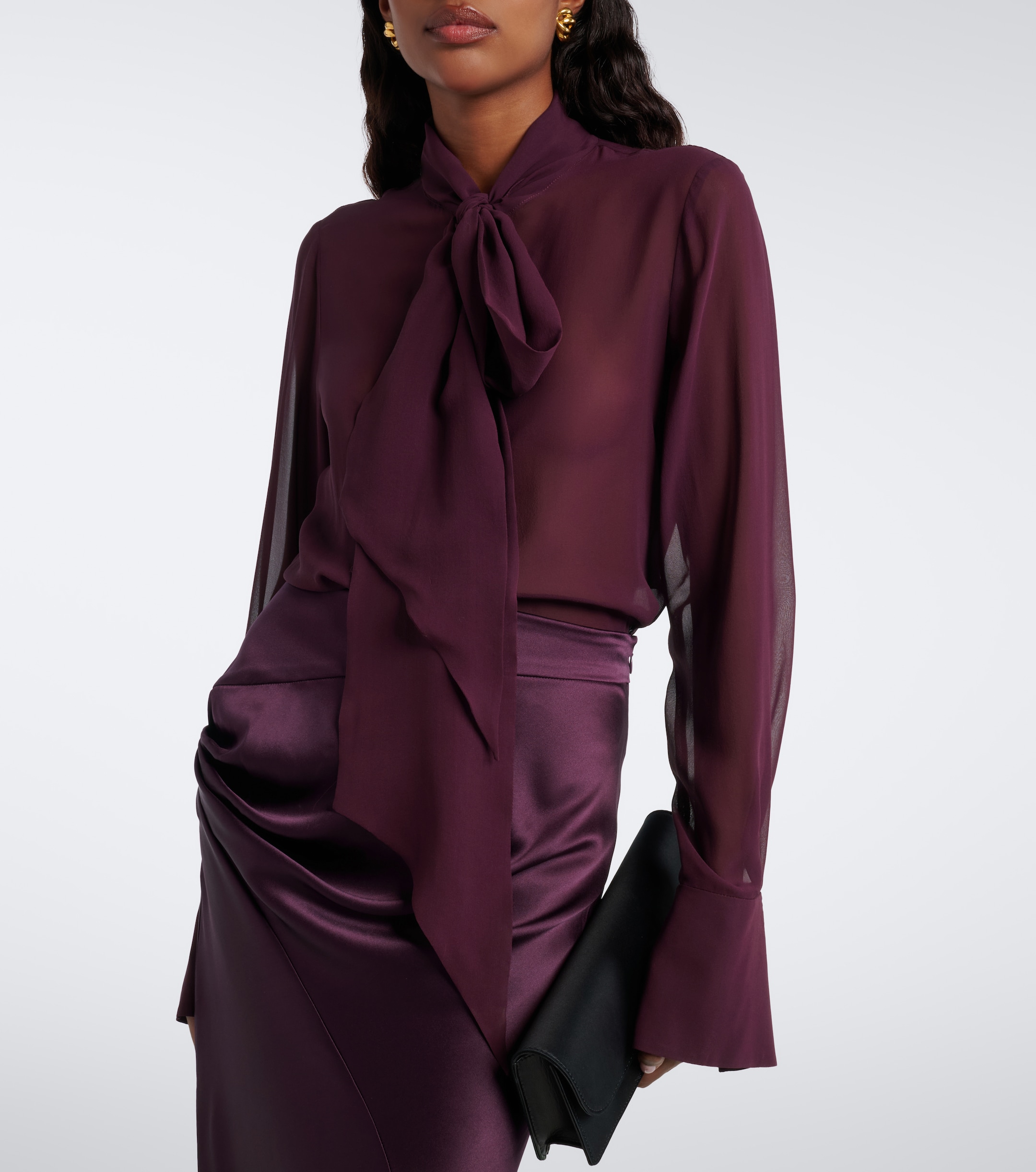 Nina Ricci Nina Ricci Silk chiffon blouse