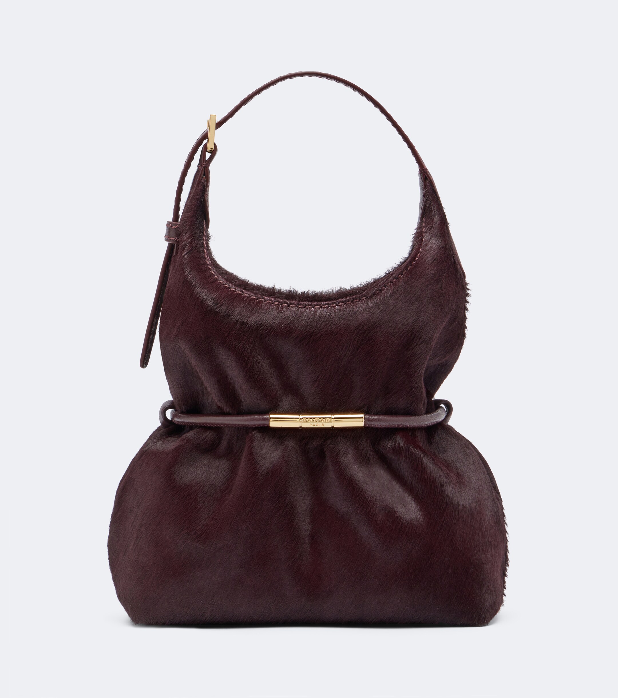 Balmain Balmain Sphynx Mini calf hair top-handle bag