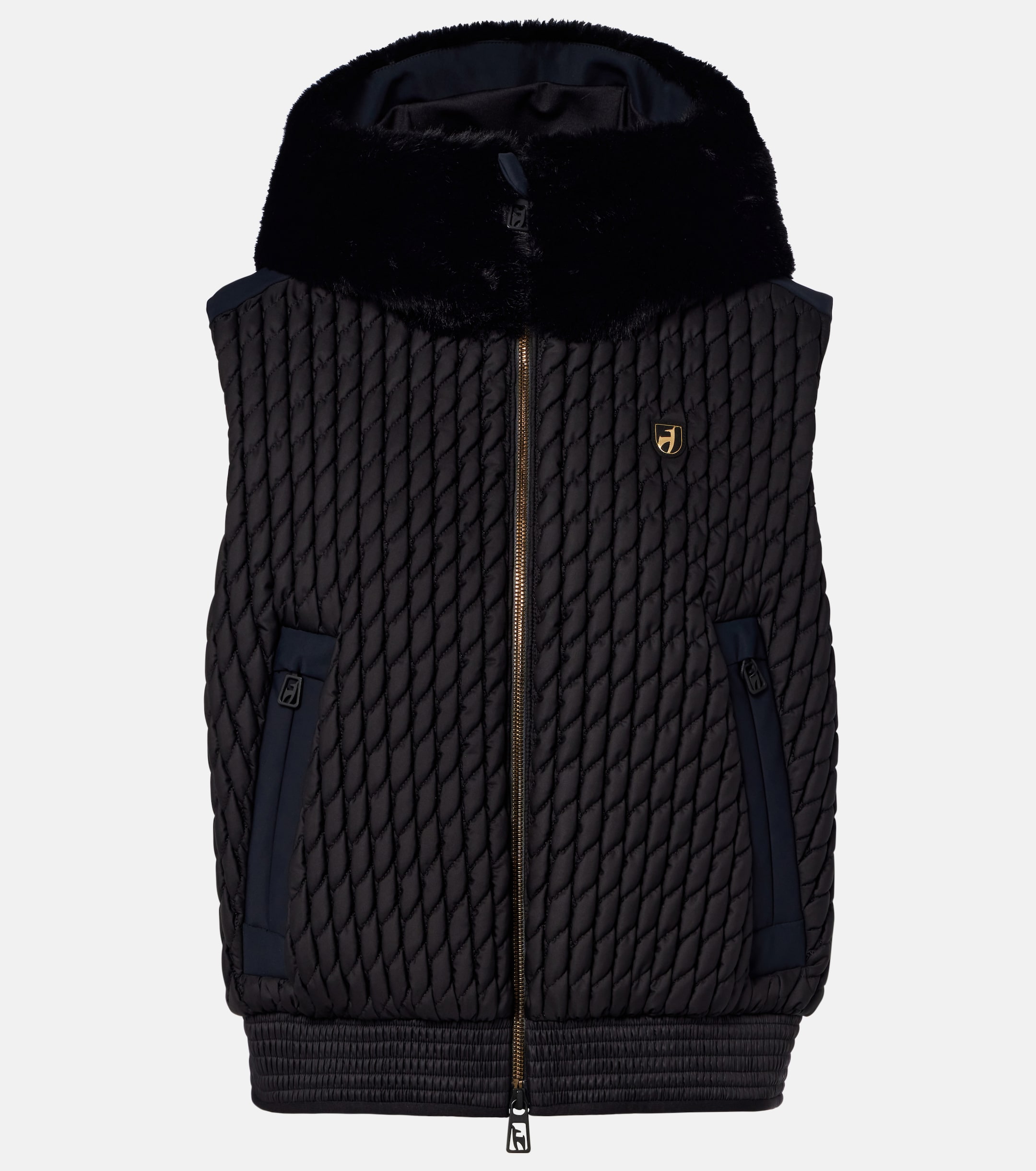 Toni Sailer Toni Sailer Flora hooded teddy-trimmed ski vest