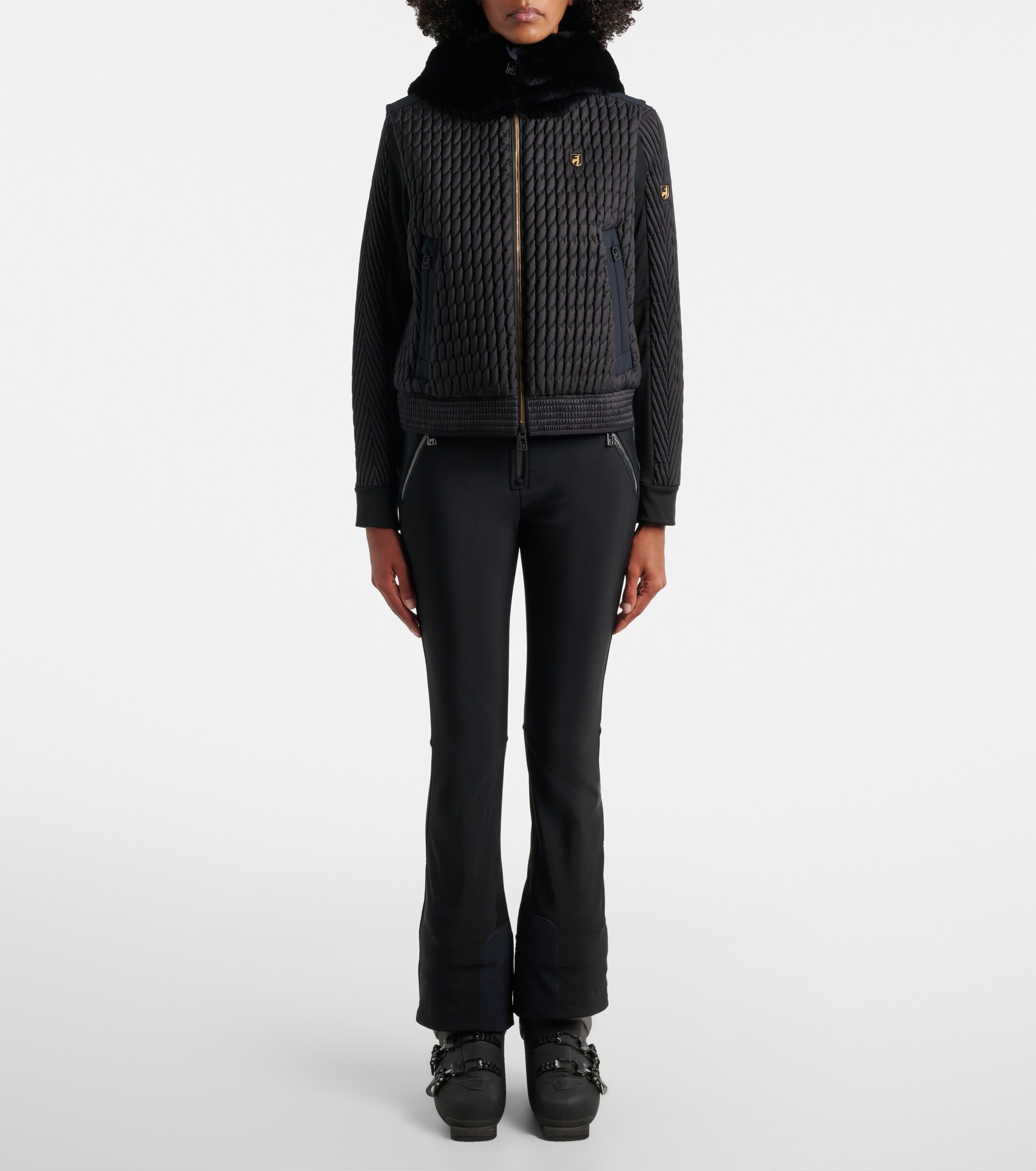 Toni Sailer Toni Sailer Flora hooded teddy-trimmed ski vest
