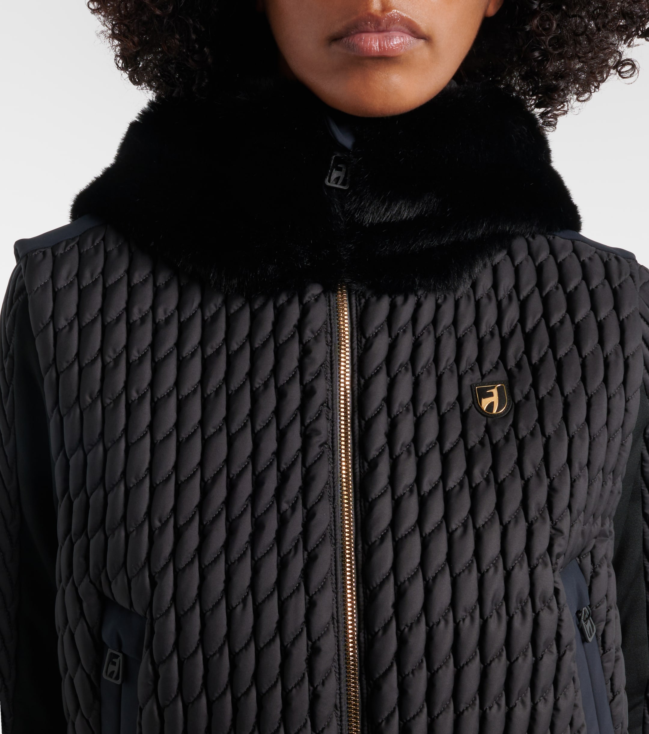 Toni Sailer Toni Sailer Flora hooded teddy-trimmed ski vest