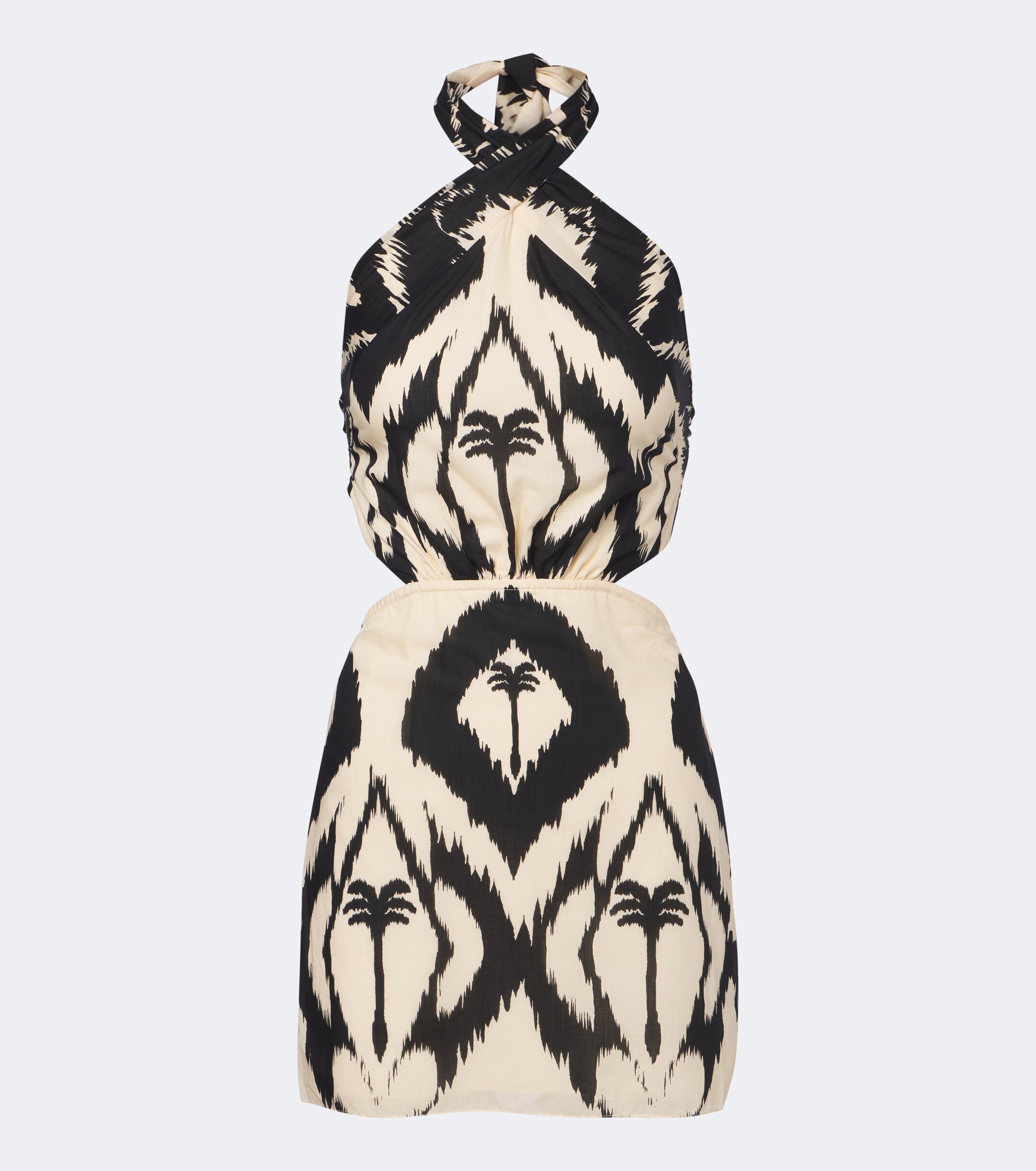 Johanna Ortiz Johanna Ortiz Printed cotton halterneck minidress