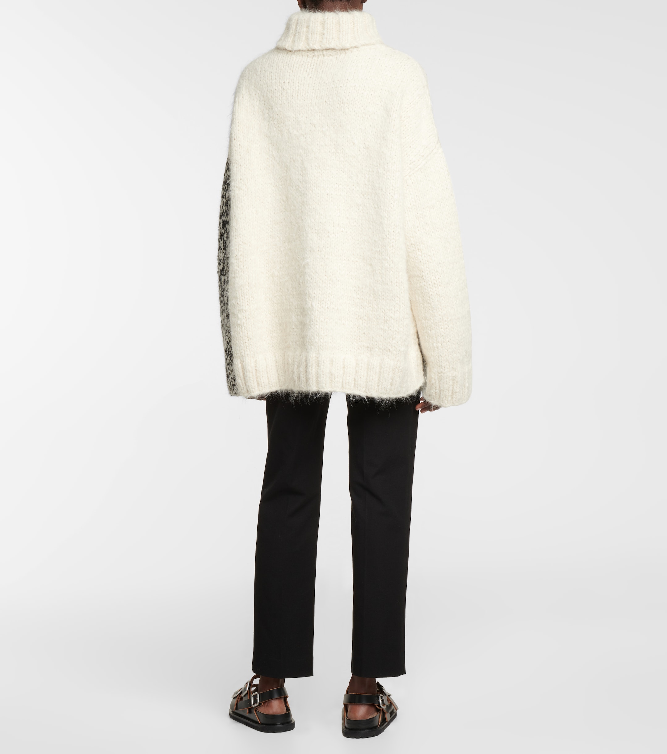 JOSEPH Intarsia wool-blend sweater
