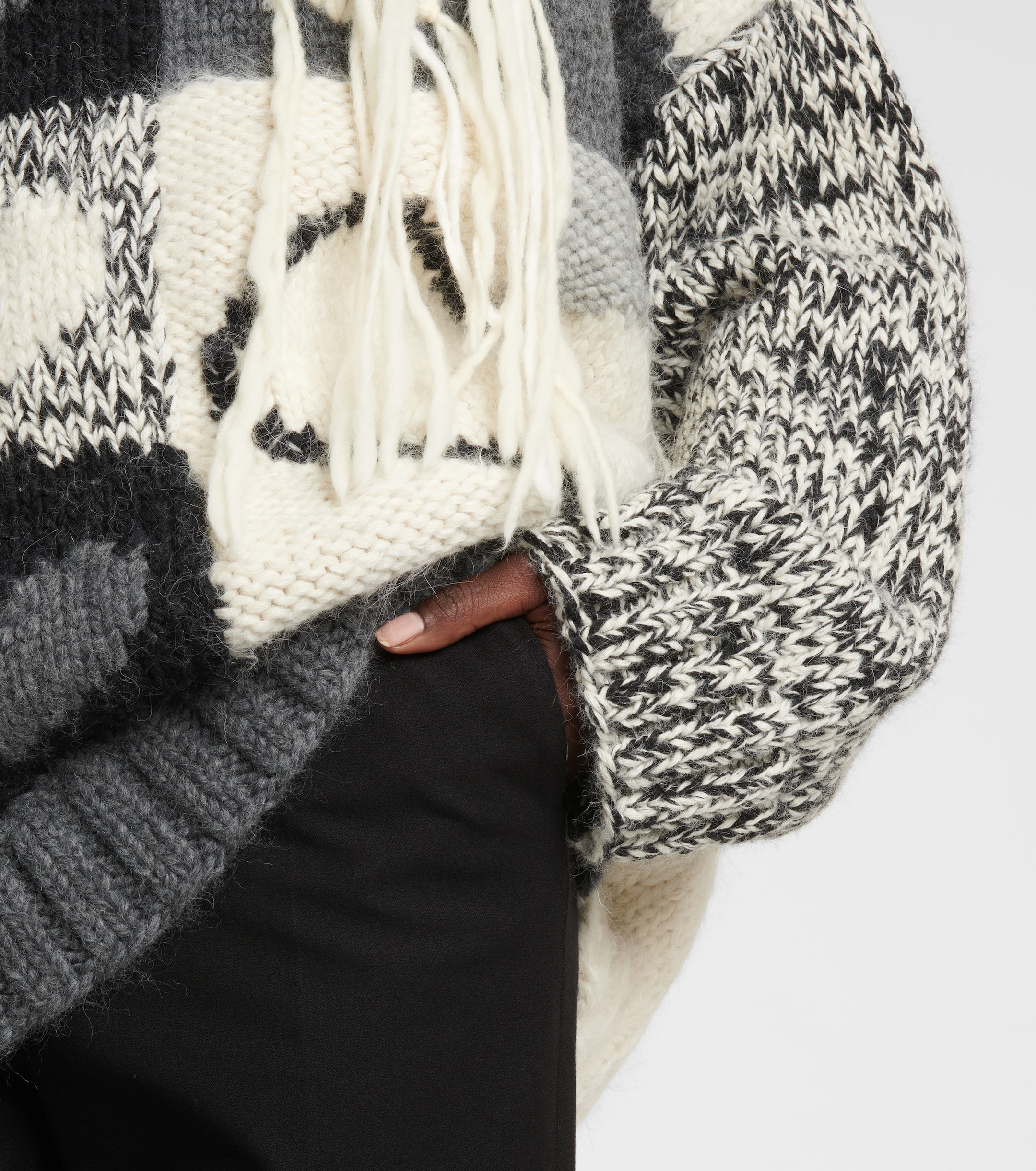 JOSEPH Intarsia wool-blend sweater