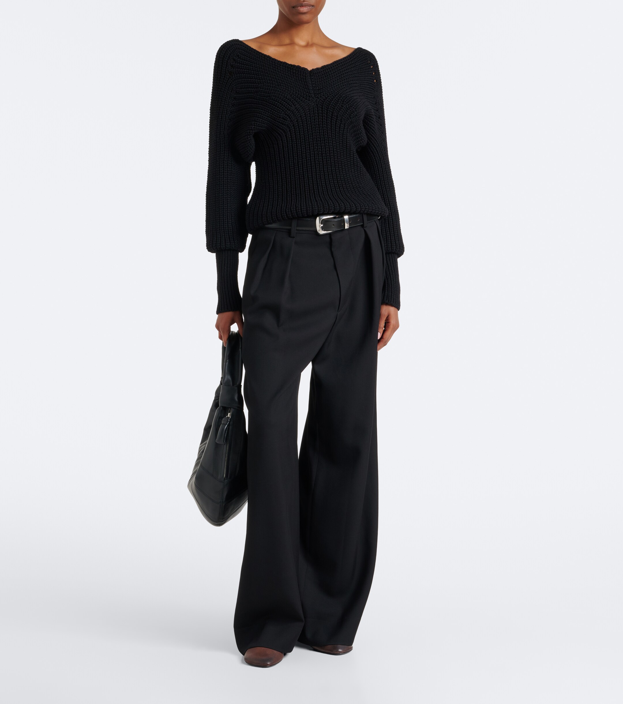 Lemaire Fortune Croissant leather shoulder bag